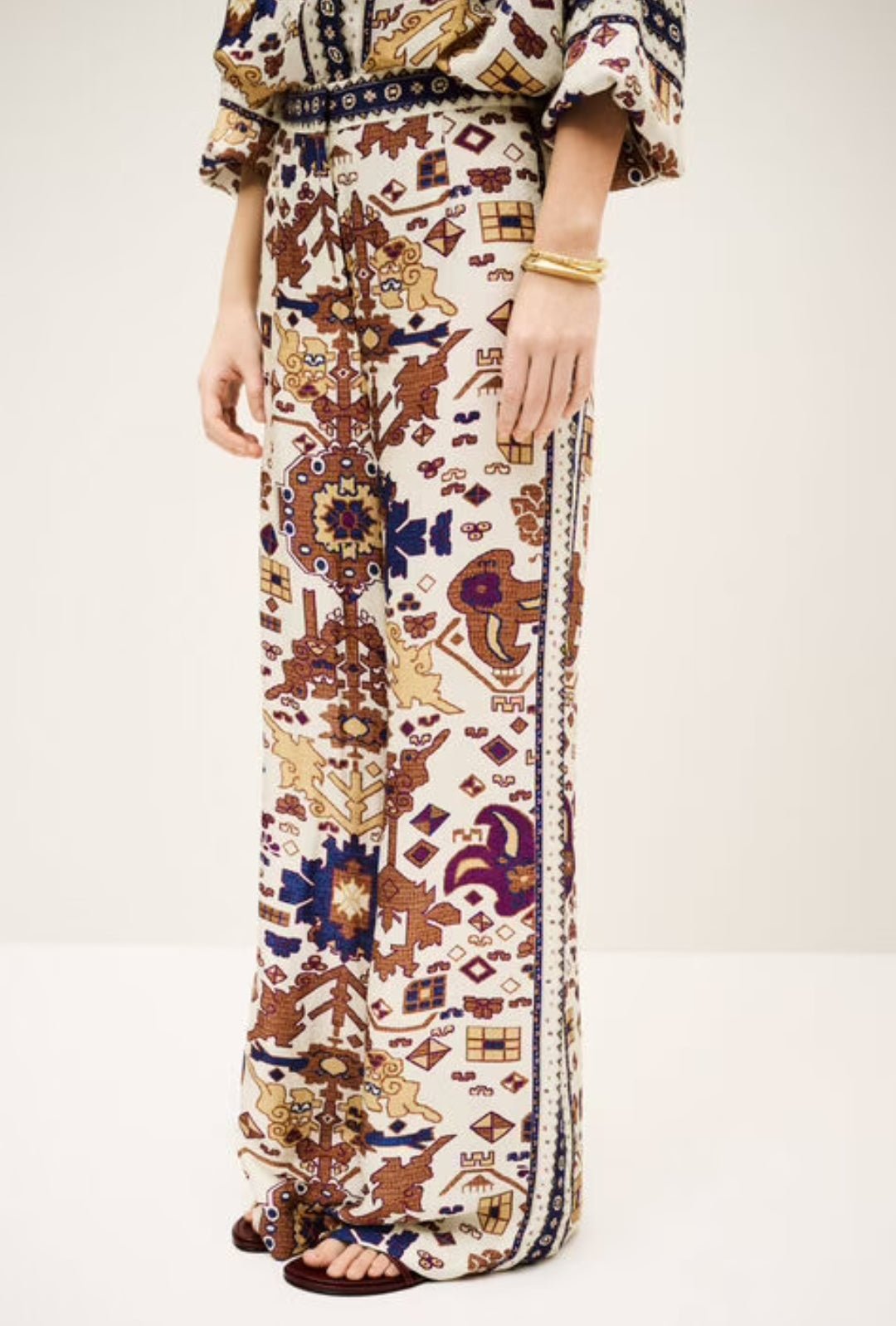 ba&sh VLYDE PANTALON DROIT IMPRIMÉ