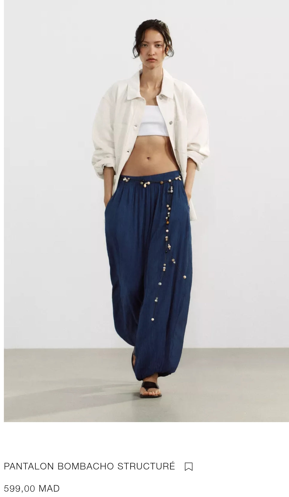 PANTALON BOMBACHO STRUCTURÉ