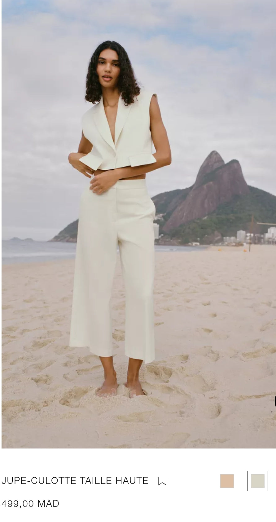 JUPE-CULOTTE TAILLE HAUTE