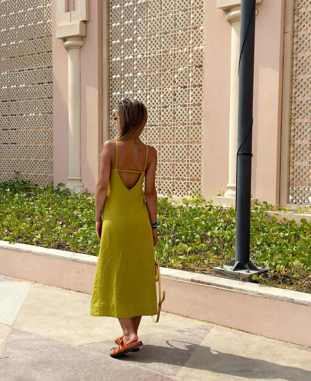 ROBE HALTER NECK EN MÉLANGE LIN COLLECTION ZW