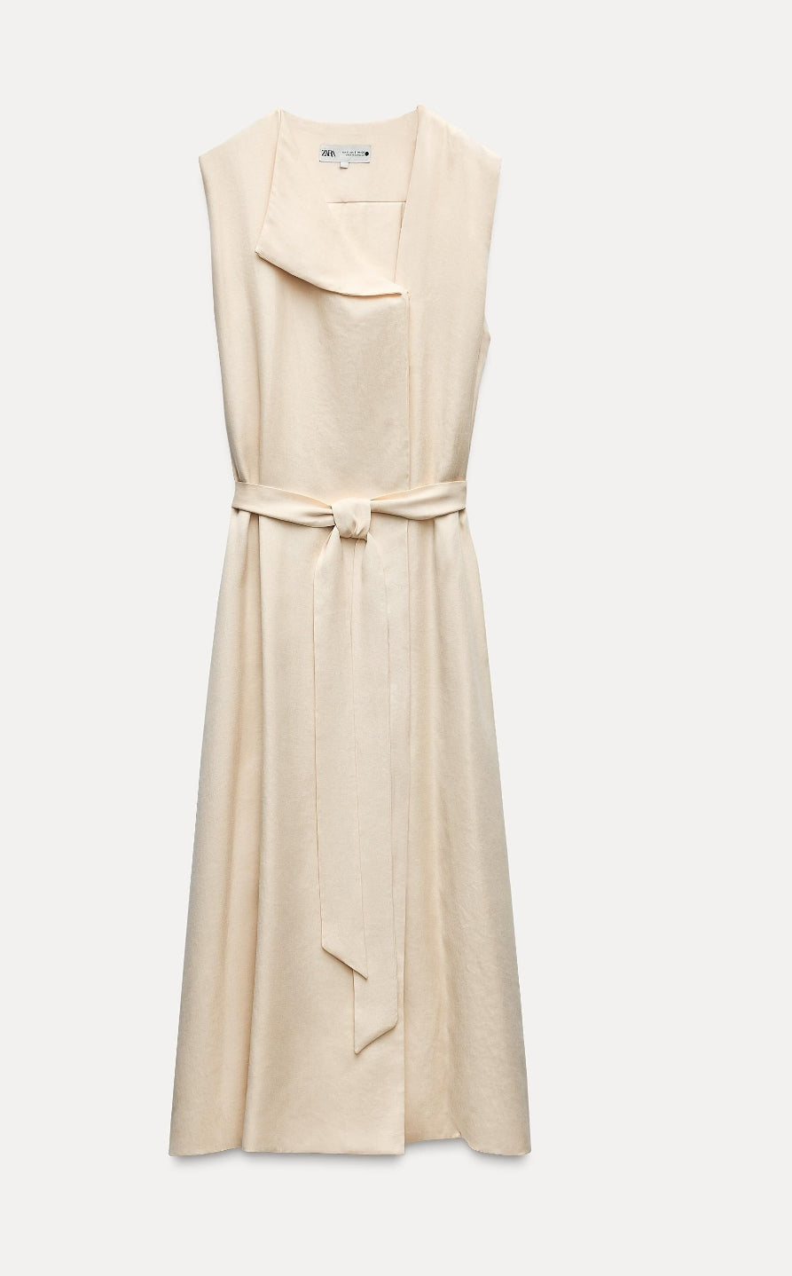 DRESS WITH PLEATED BACK ZW COLLECTION