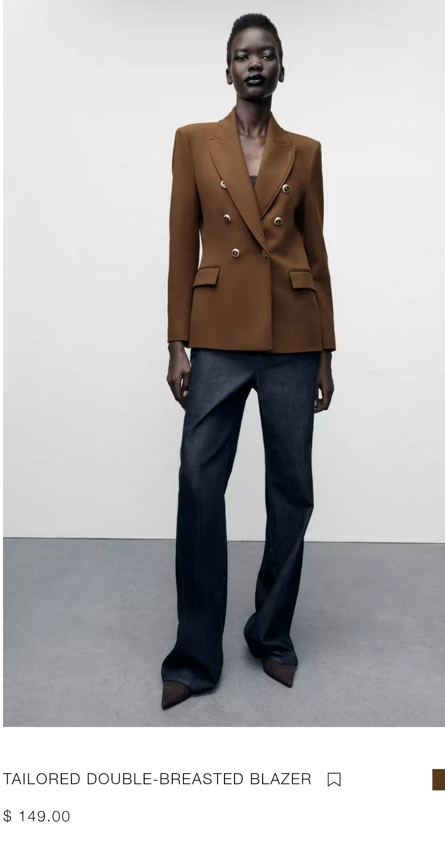 TAILORED DOUBLE-BREASTED BLAZER