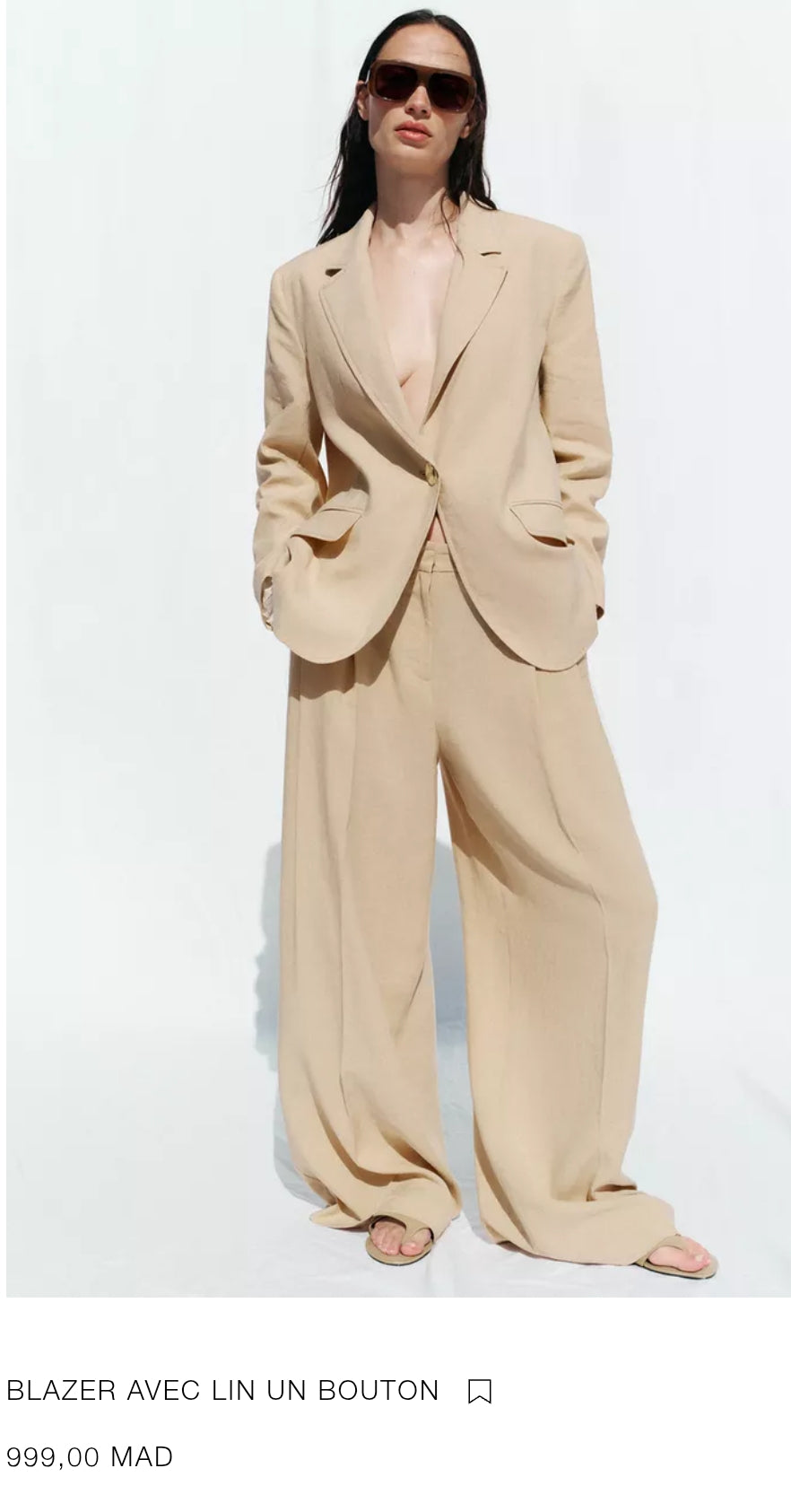 BLAZER AVEC LIN UN BOUTON