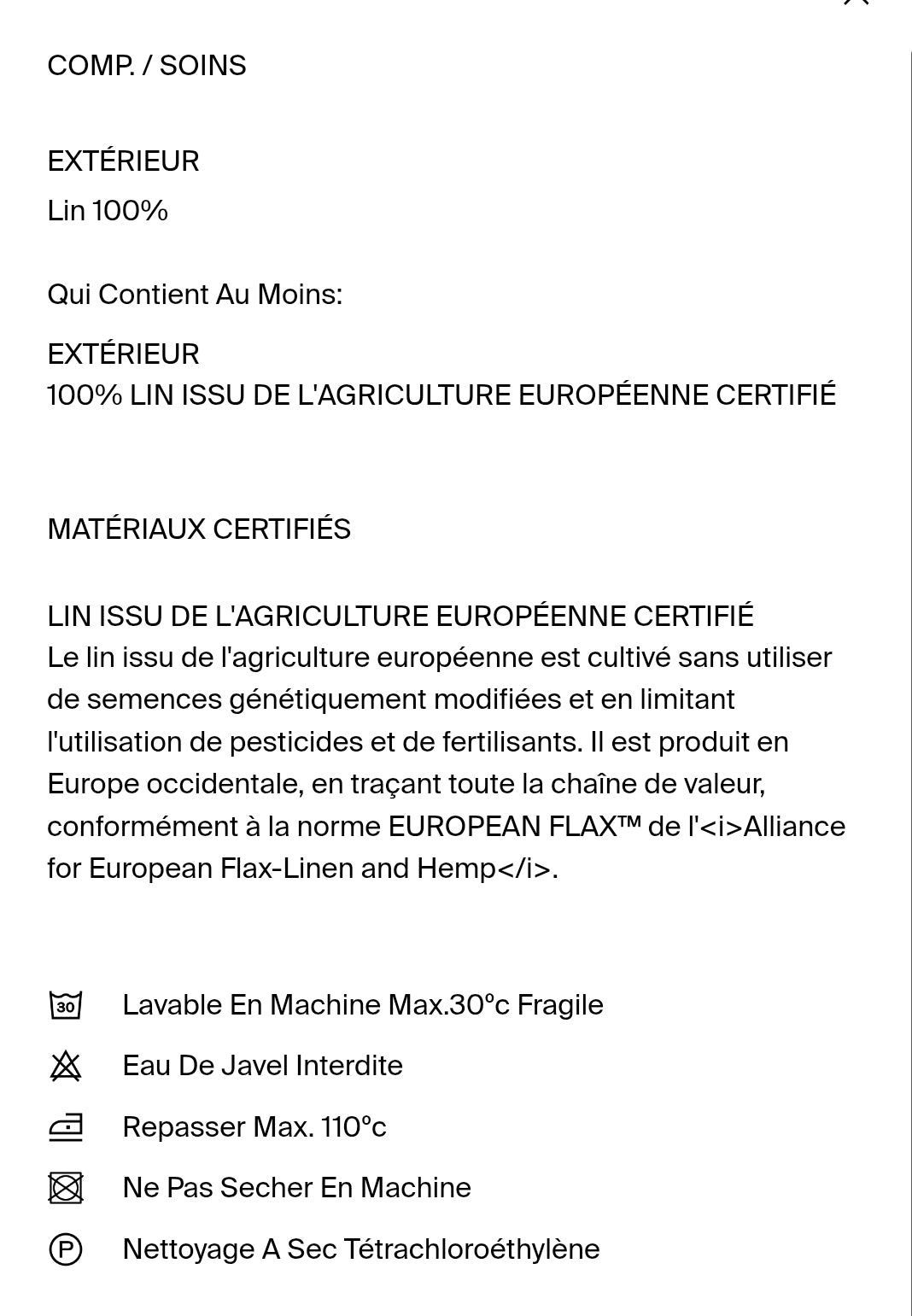 CHEMISIER MANCHES COURTES 100 % LIN