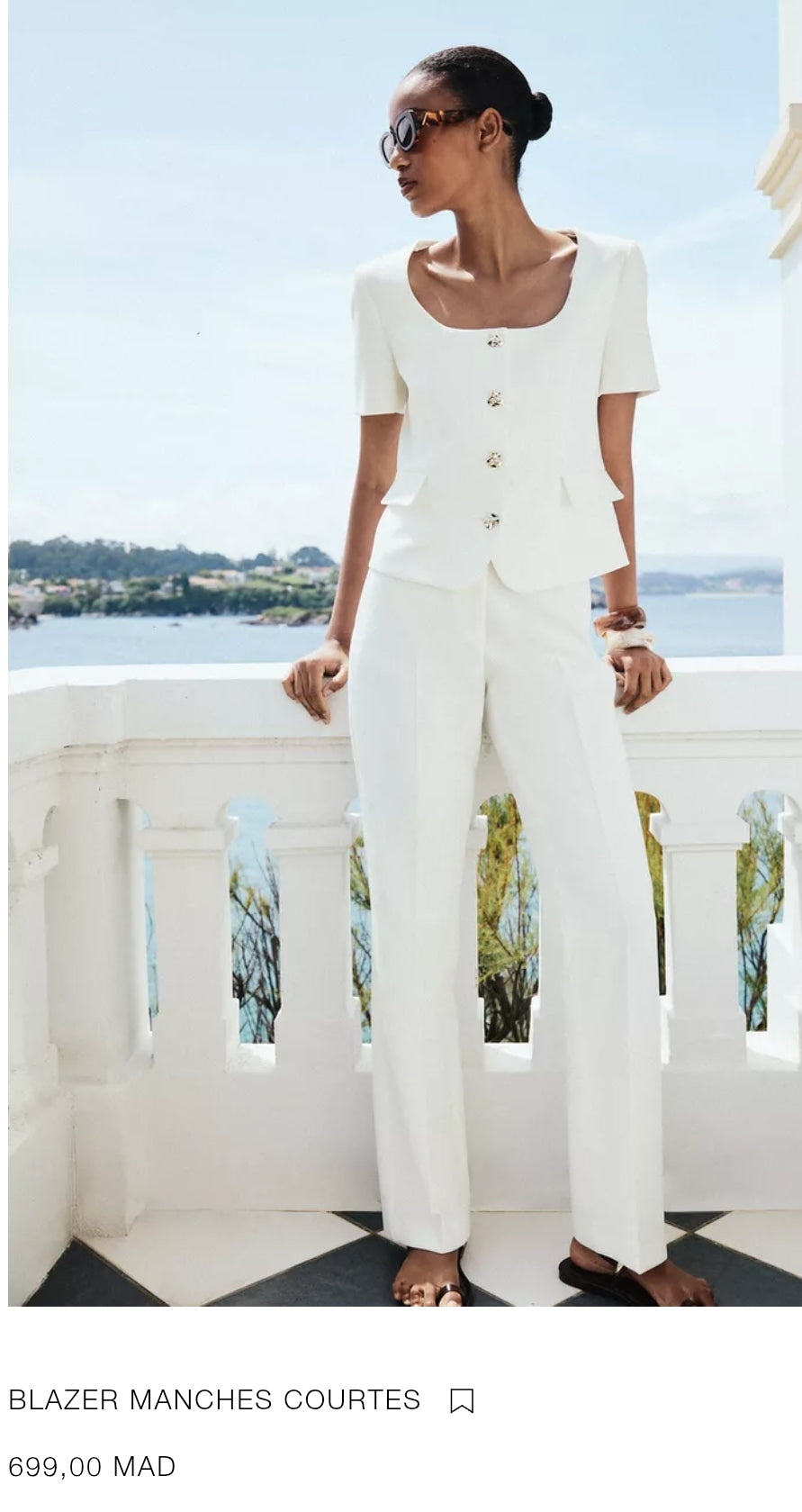BLAZER MANCHES COURTES