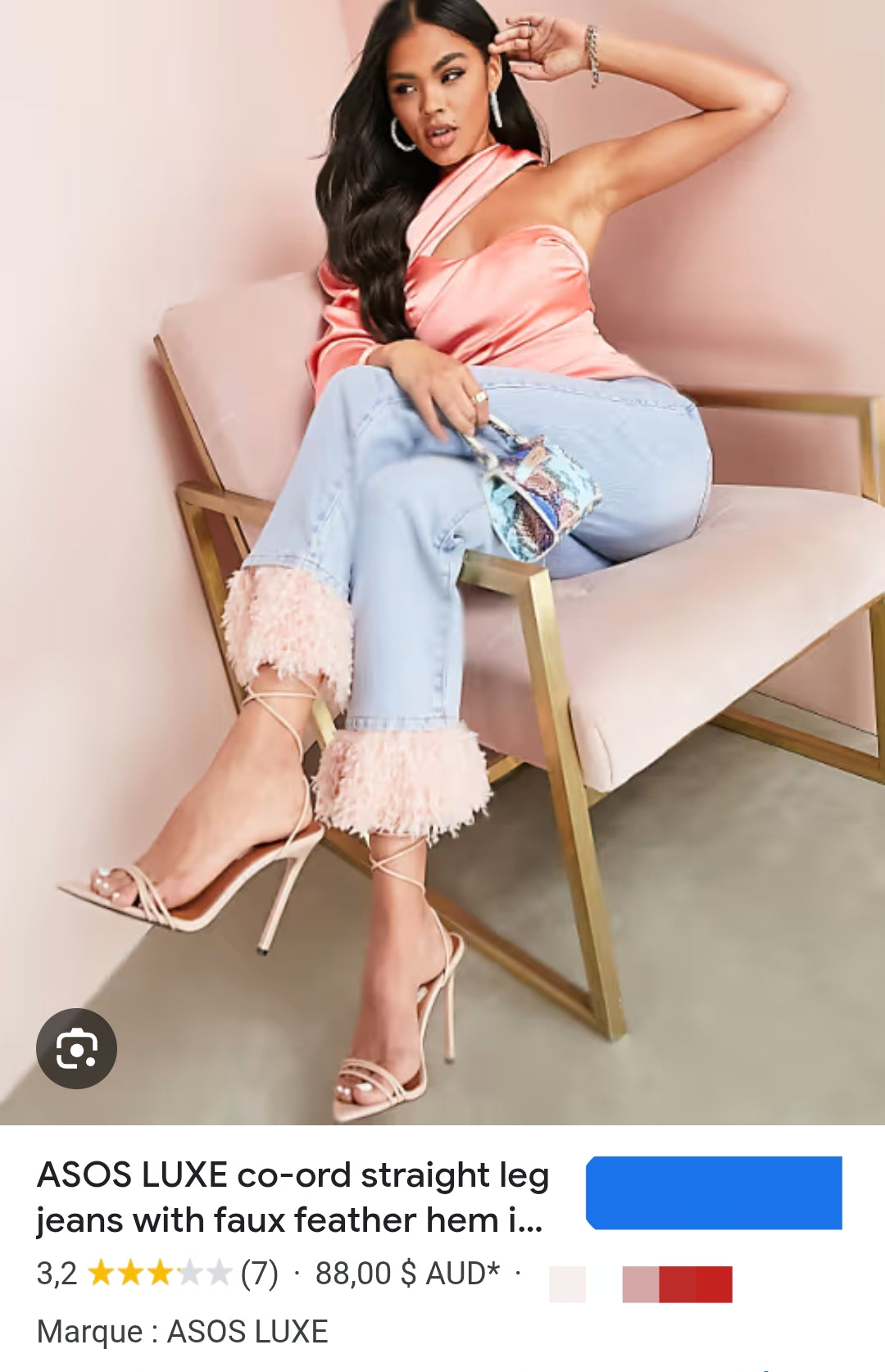 JEAN OURLET FAUSSES PLUMES ASOS