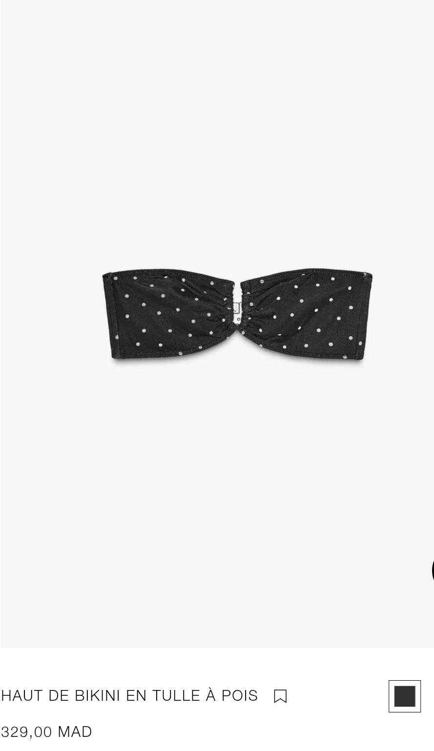 HAUT | CULOTTE DE BIKINI EN TULLE À POIS