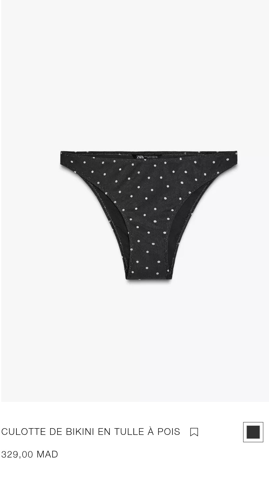 HAUT | CULOTTE DE BIKINI EN TULLE À POIS