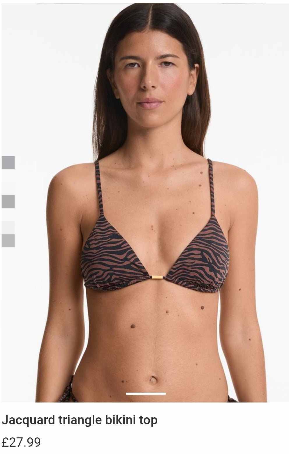 OYSHO HAUT TRIANGLE | MEDIUM-COVERAGE JACQUARD TIE BIKINI BRIEFS