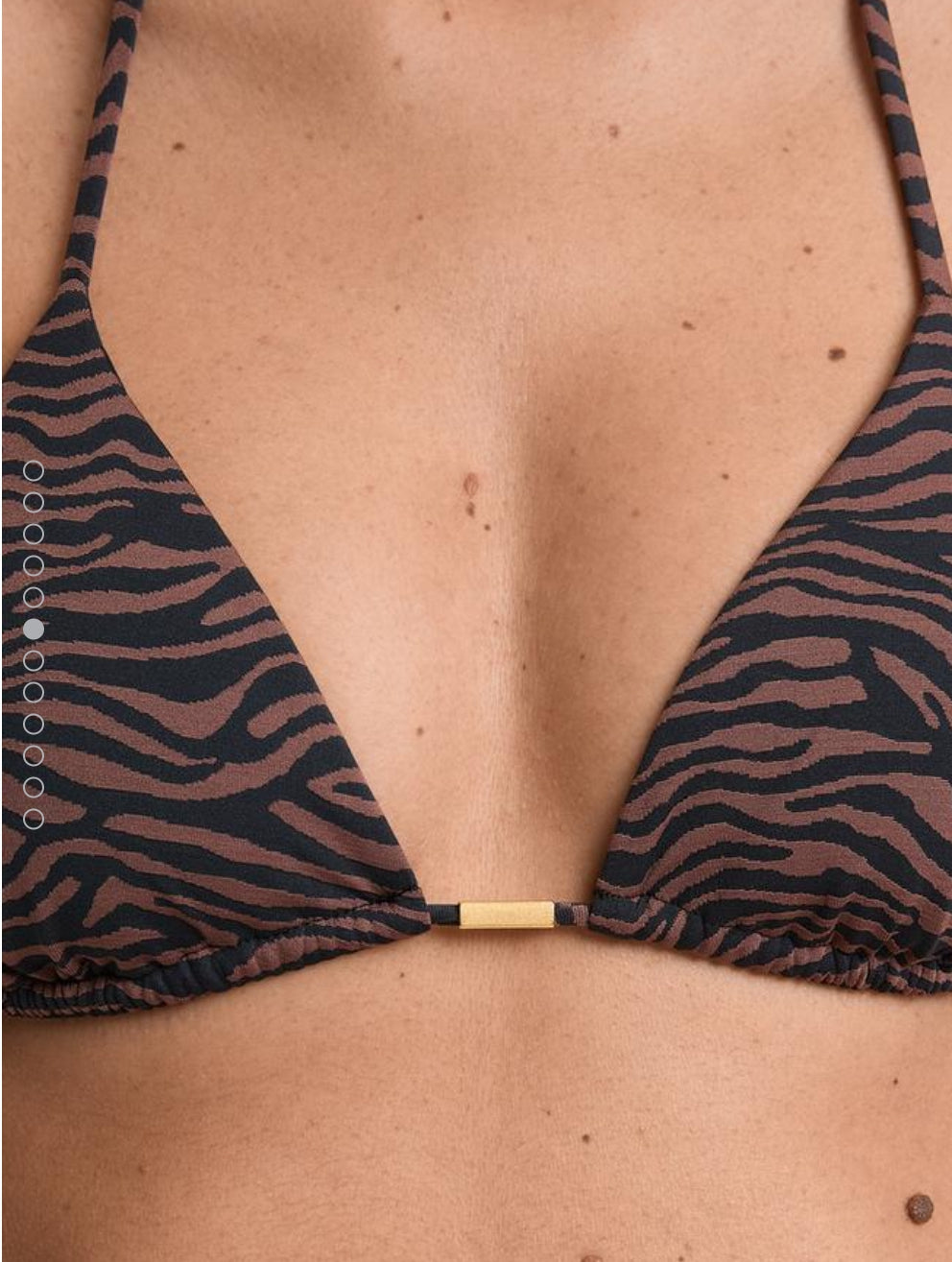 OYSHO HAUT TRIANGLE | MEDIUM-COVERAGE JACQUARD TIE BIKINI BRIEFS
