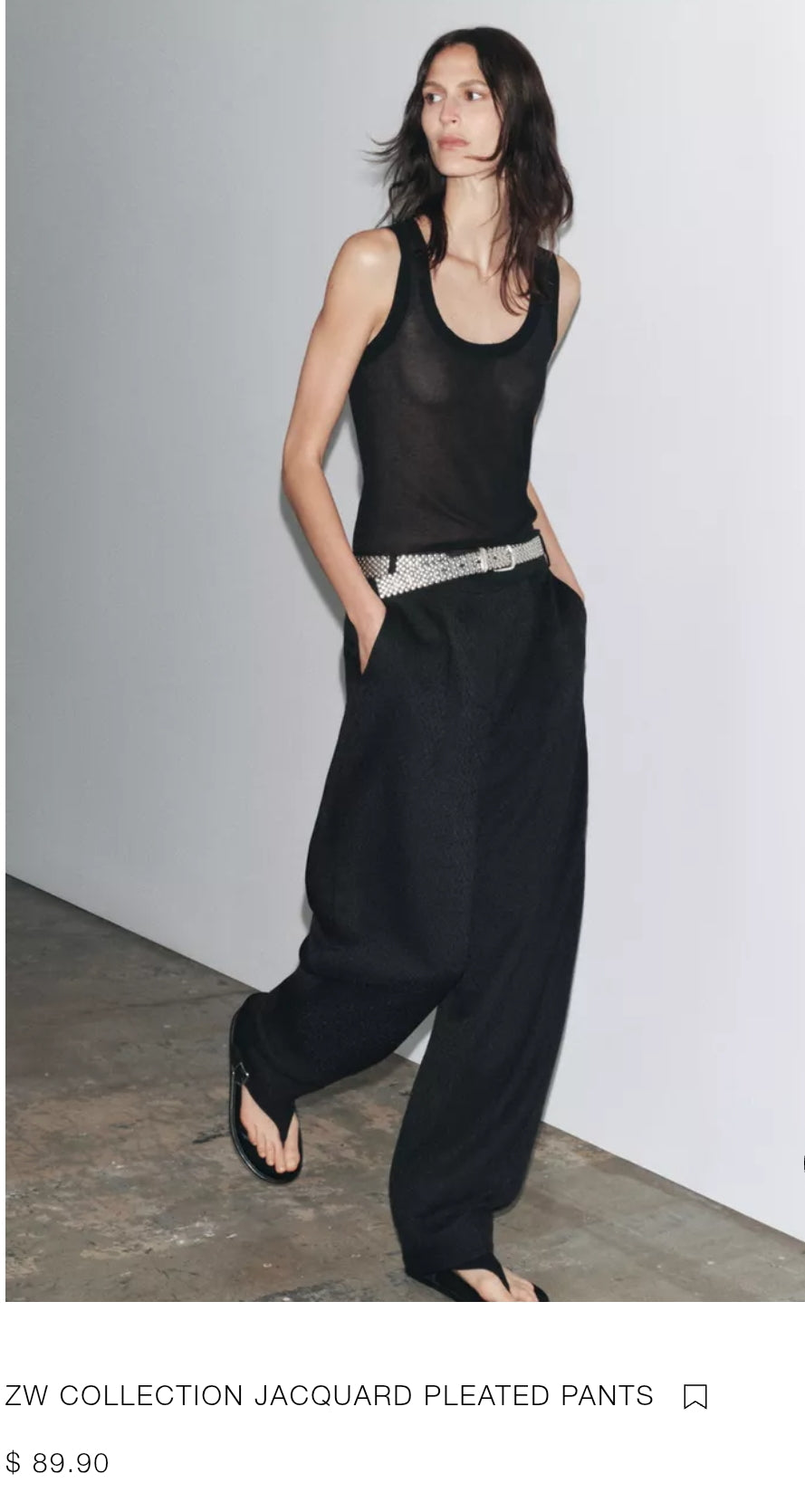 PANTALON À PINCES JACQUARD ZW COLLECTION