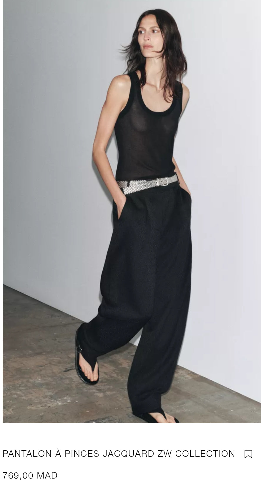 PANTALON À PINCES JACQUARD ZW COLLECTION