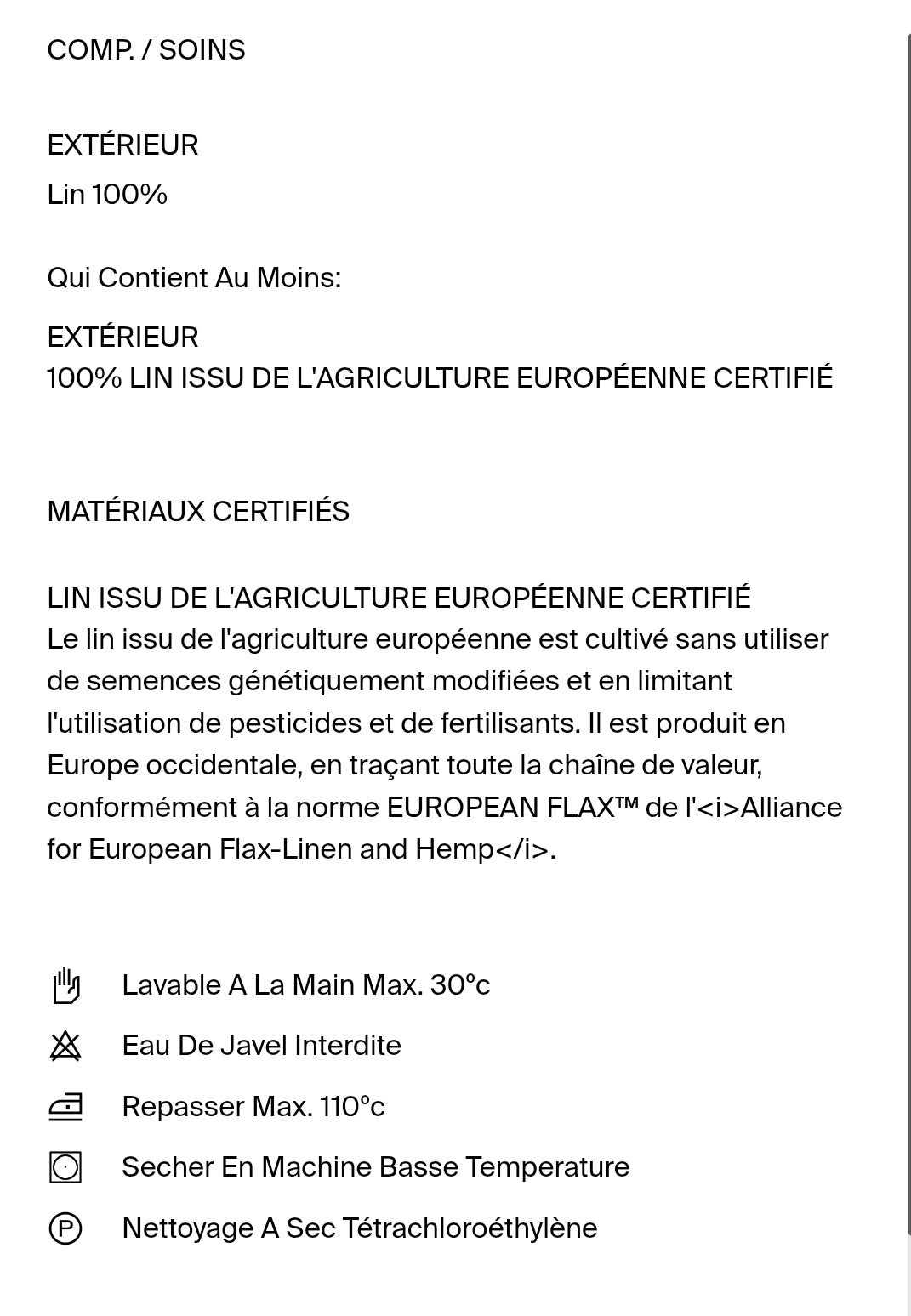 MASSIMO DUTTI PANTALON PALAZZO À CARREAUX 100 % LIN