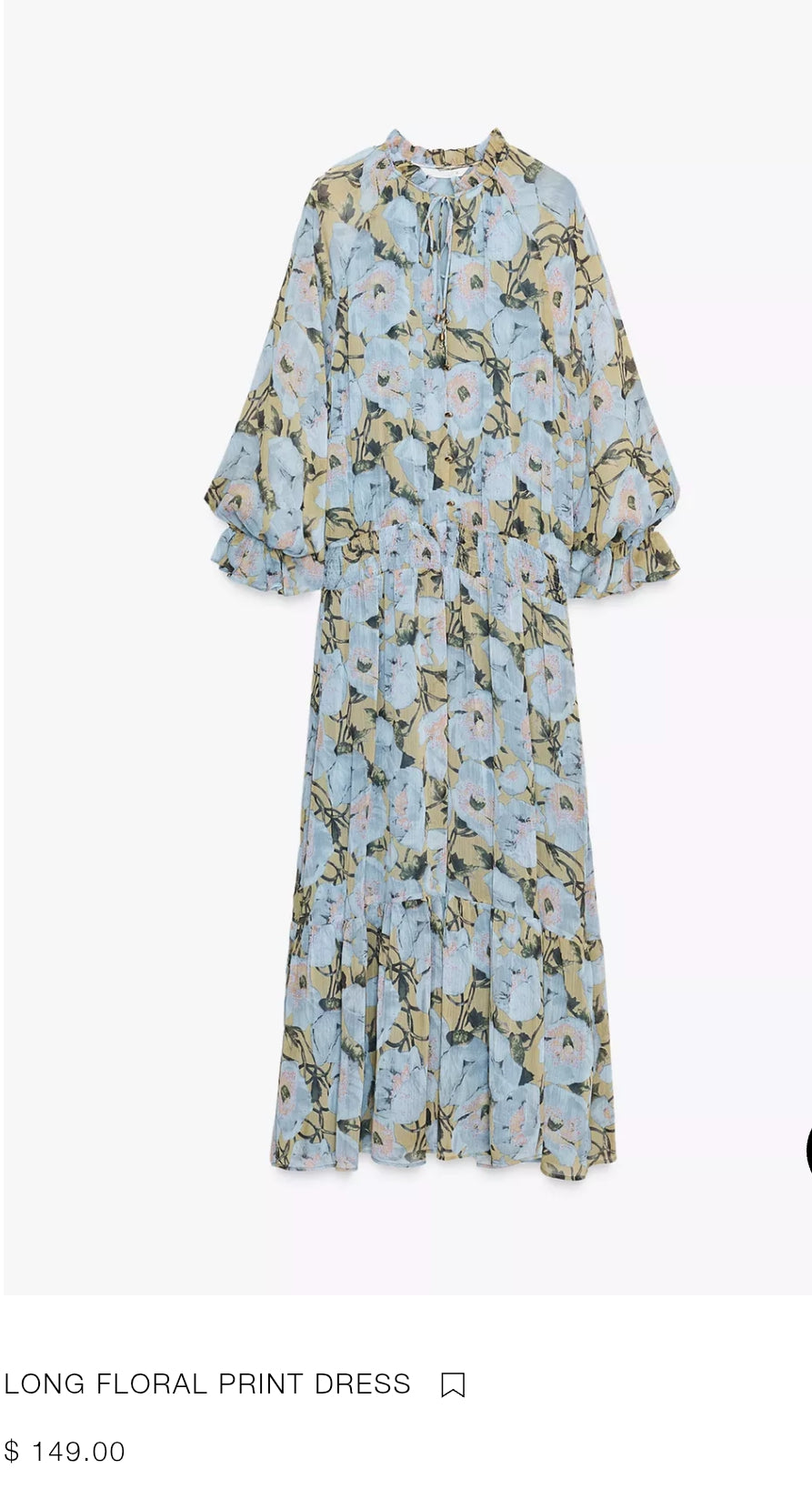 ROBE LONGUE À IMPRIMÉ FLORAL