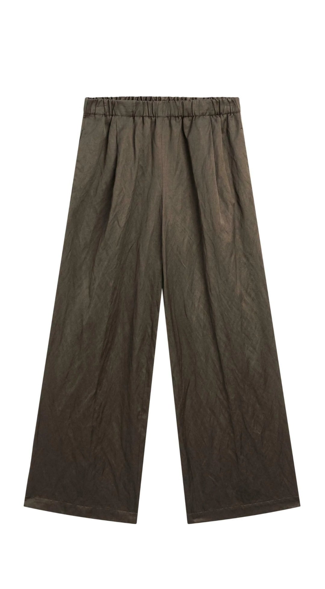 WIDE-LEG PANTALON CLASSIQUE EN FLANELLE