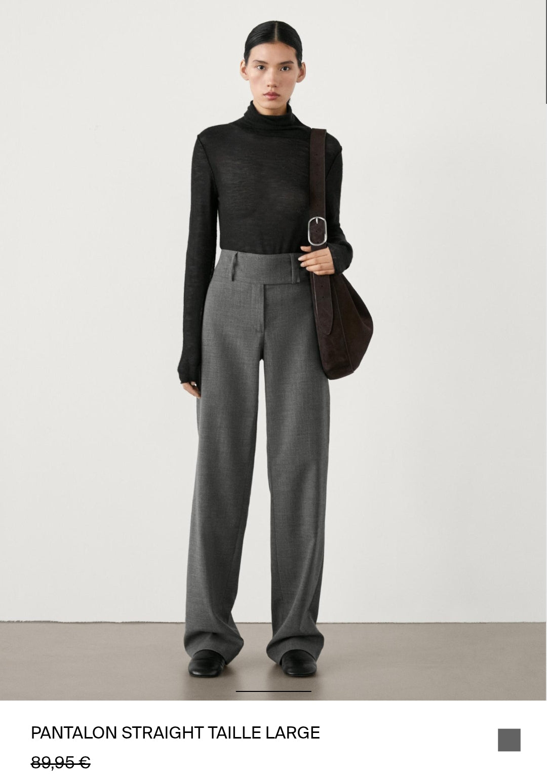 PANTALON STRAIGHT TAILLE LARGE