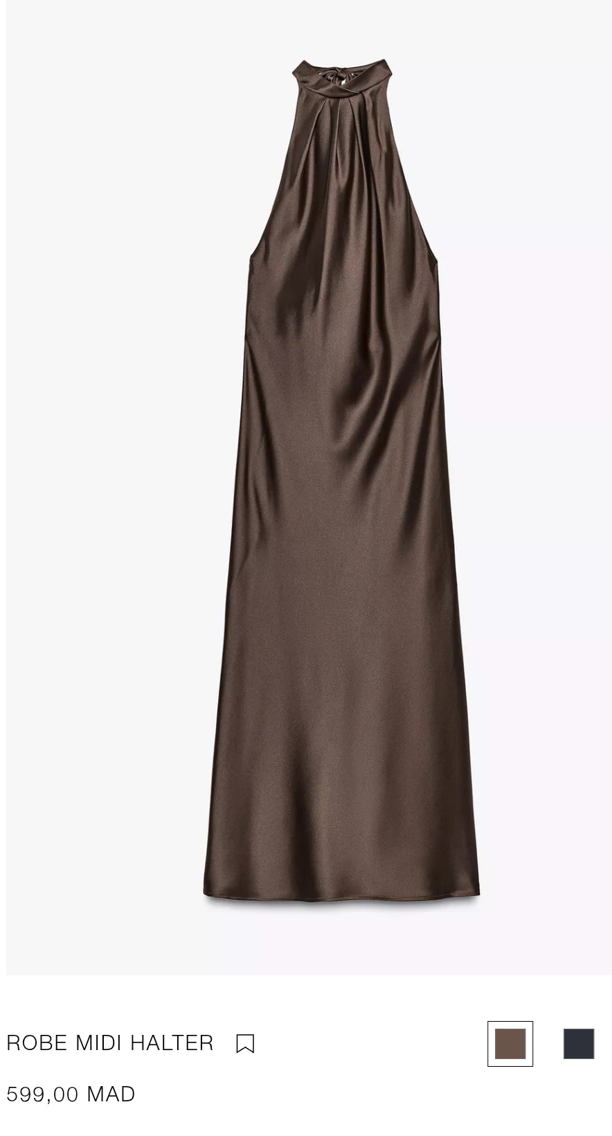 ROBE MIDI HALTER