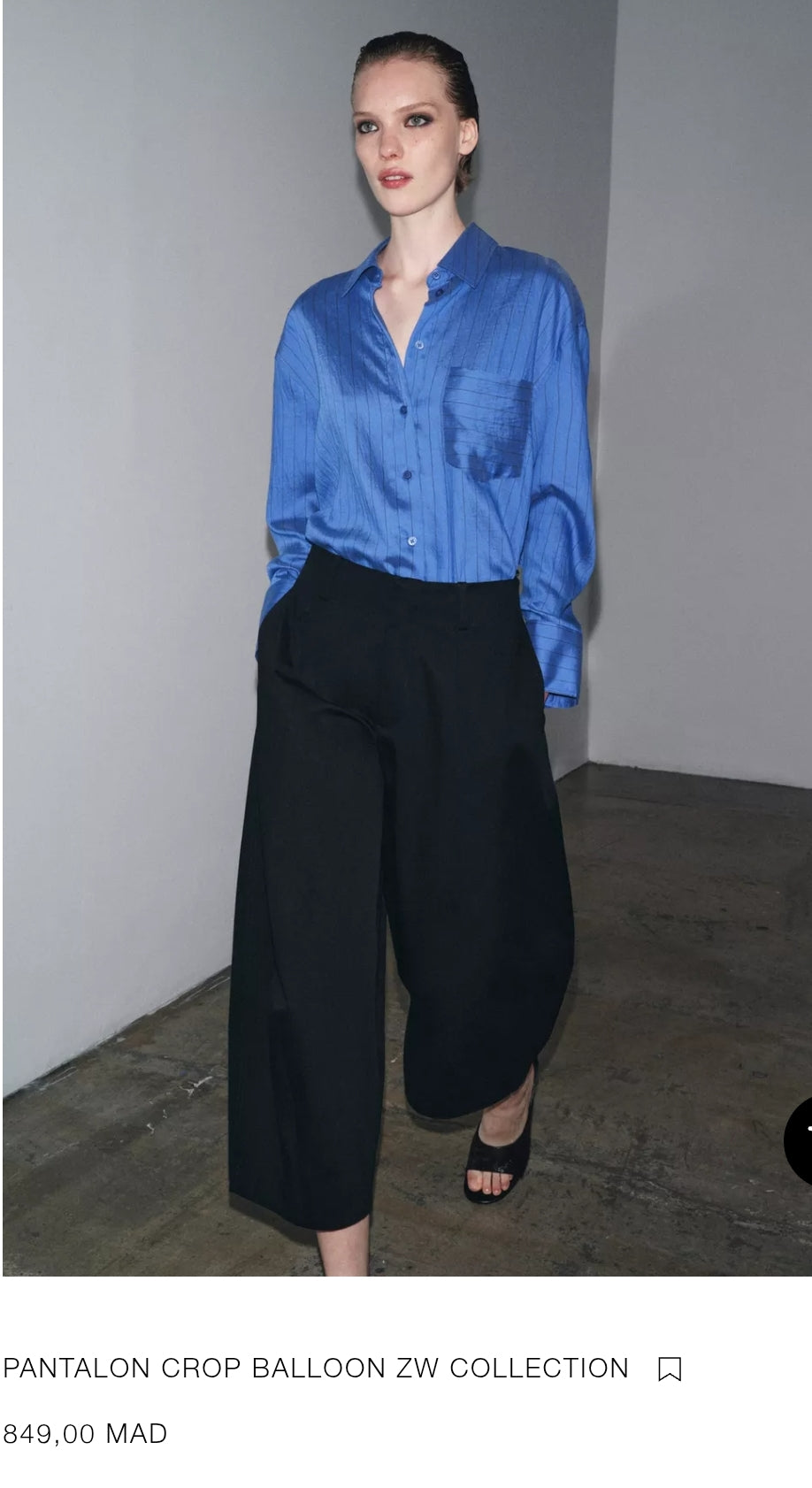 PANTALON CROP BALLOON ZW COLLECTION