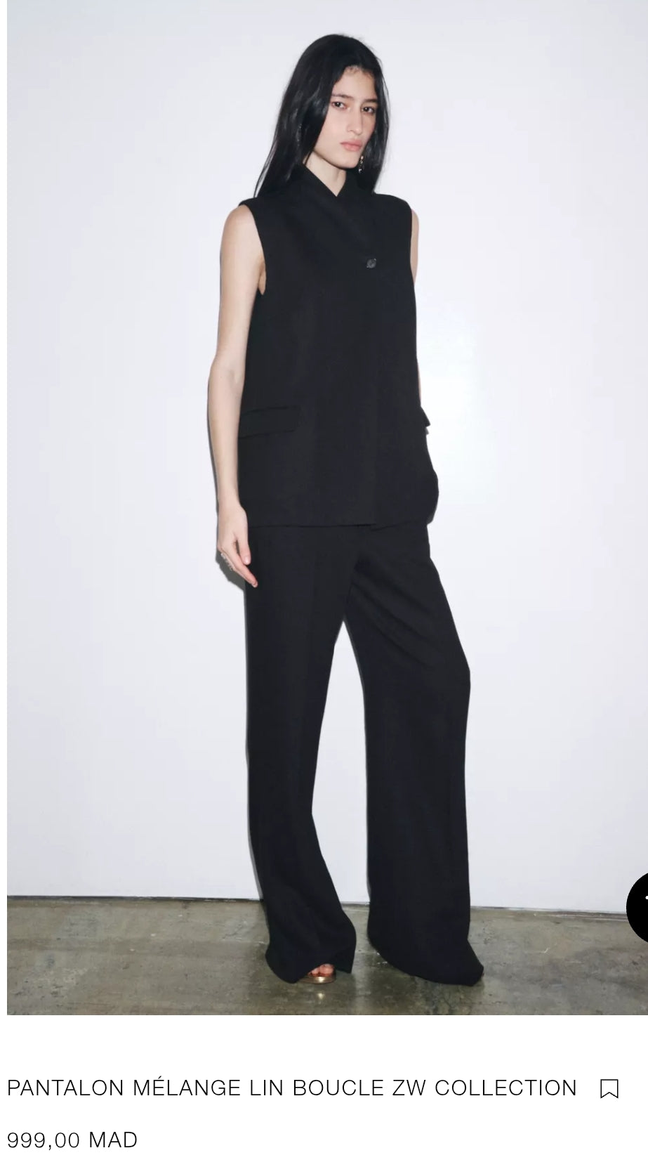 PANTALON MÉLANGE LIN BOUCLE ZW COLLECTION