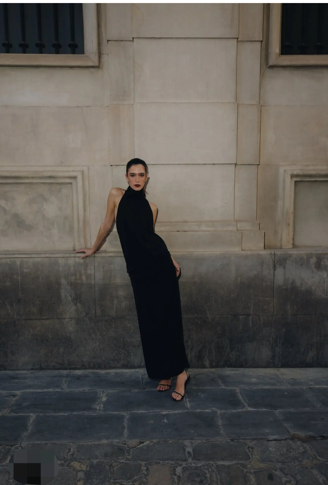 ROBE EN VELOURS À FRANGES