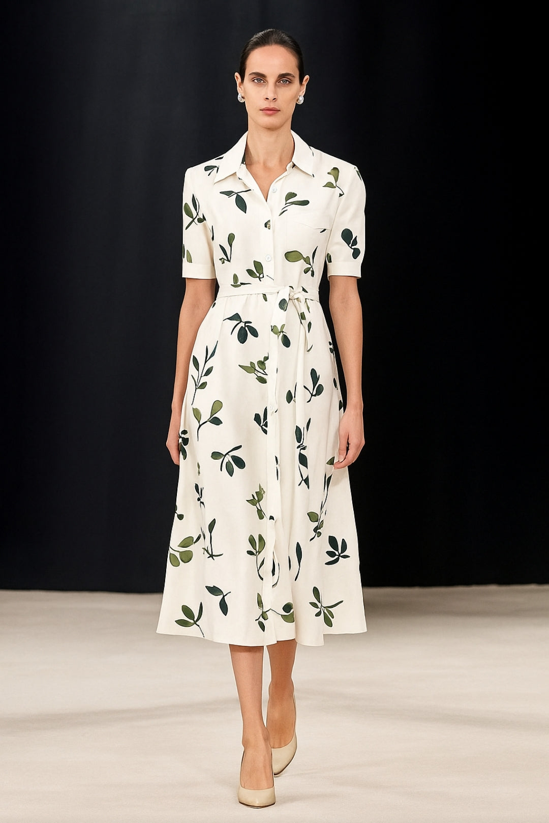 ROBE CHEMISE FLEURIE ZW COLLECTION