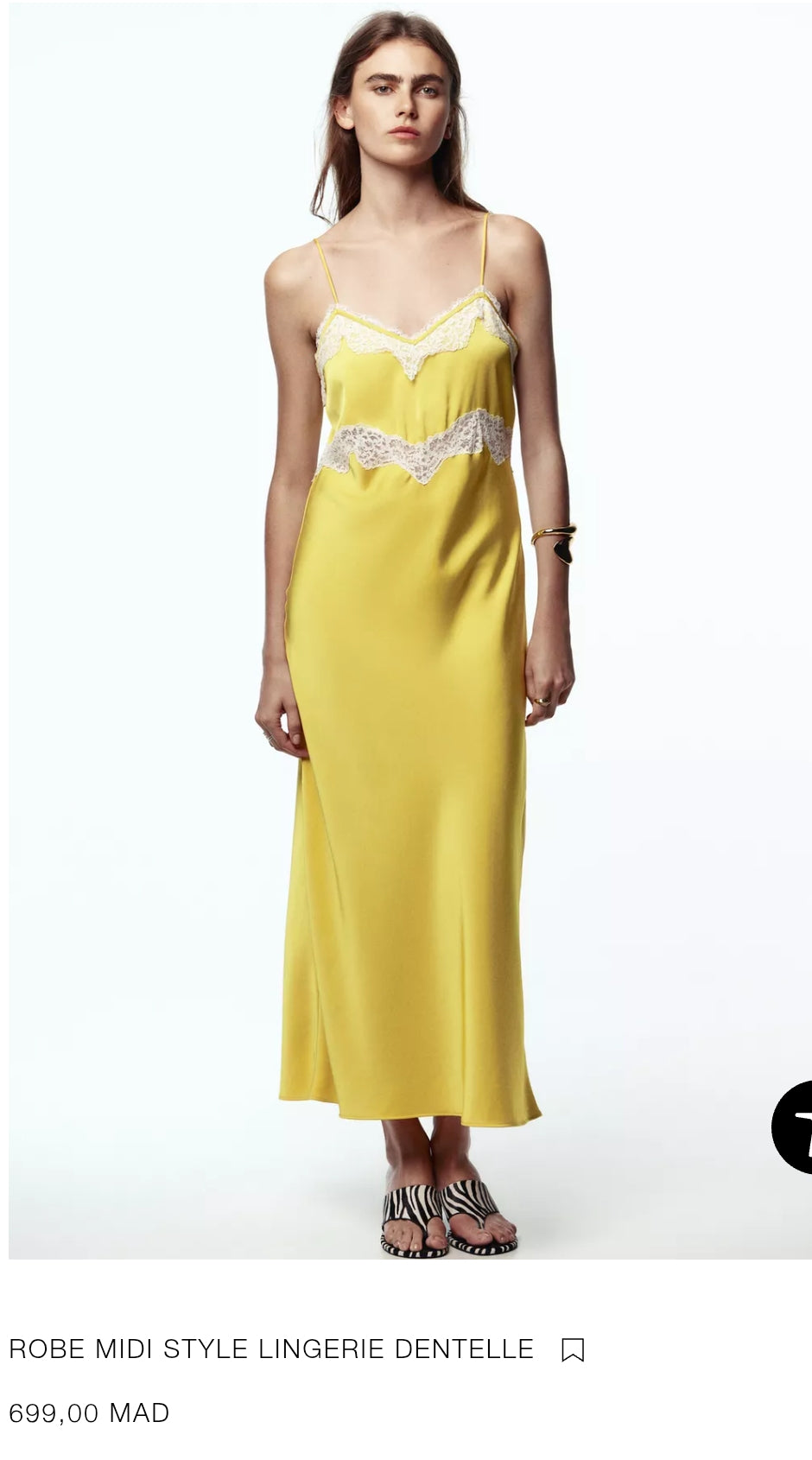 ROBE MIDI STYLE LINGERIE DENTELLE