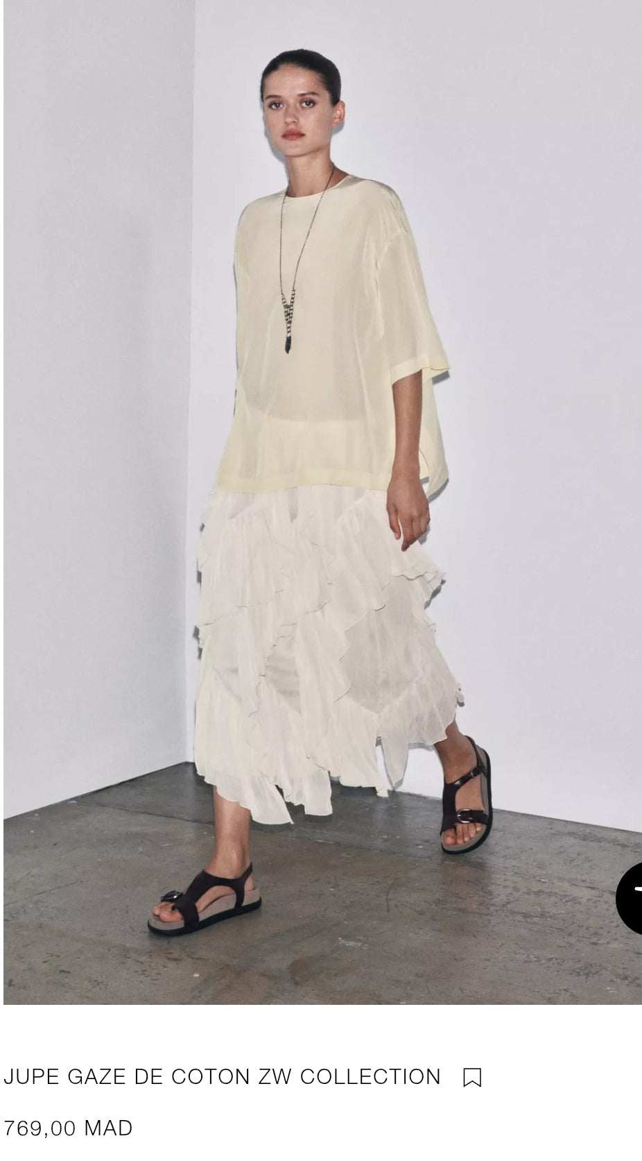 JUPE GAZE DE COTON ZW COLLECTION