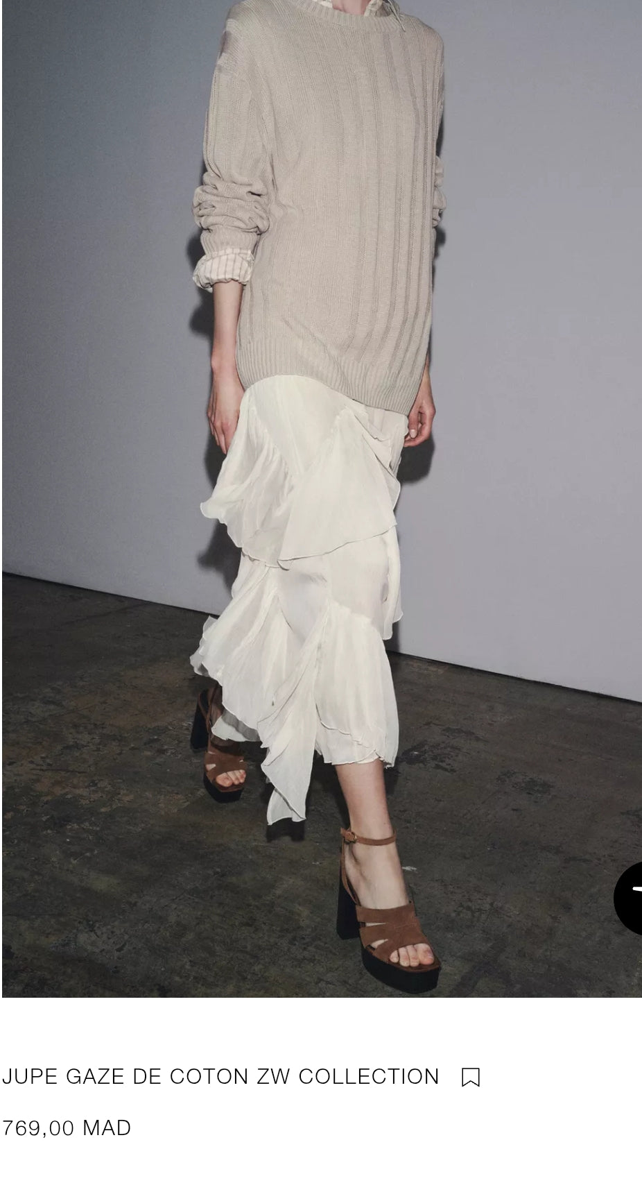 JUPE GAZE DE COTON ZW COLLECTION