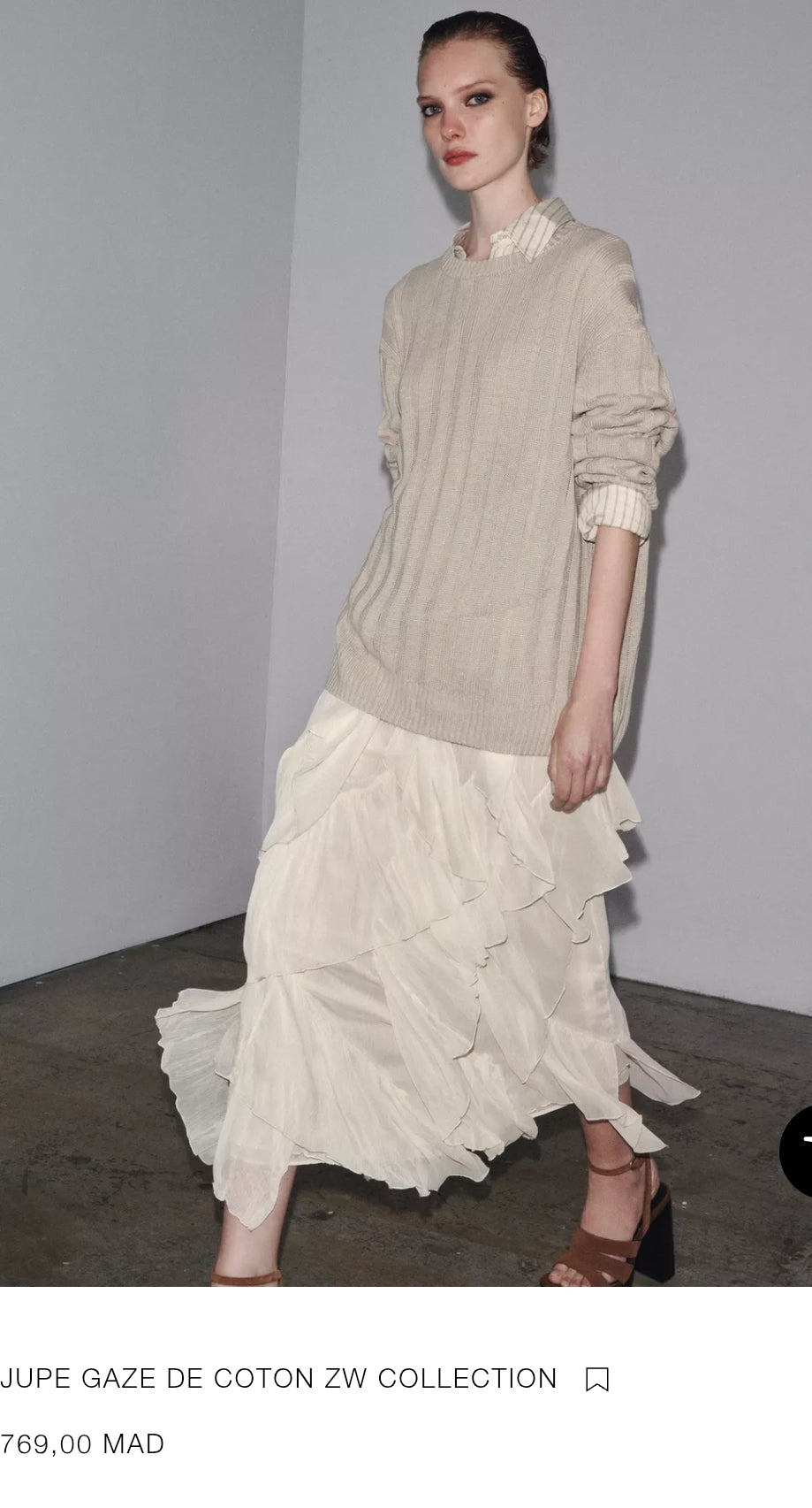JUPE GAZE DE COTON ZW COLLECTION