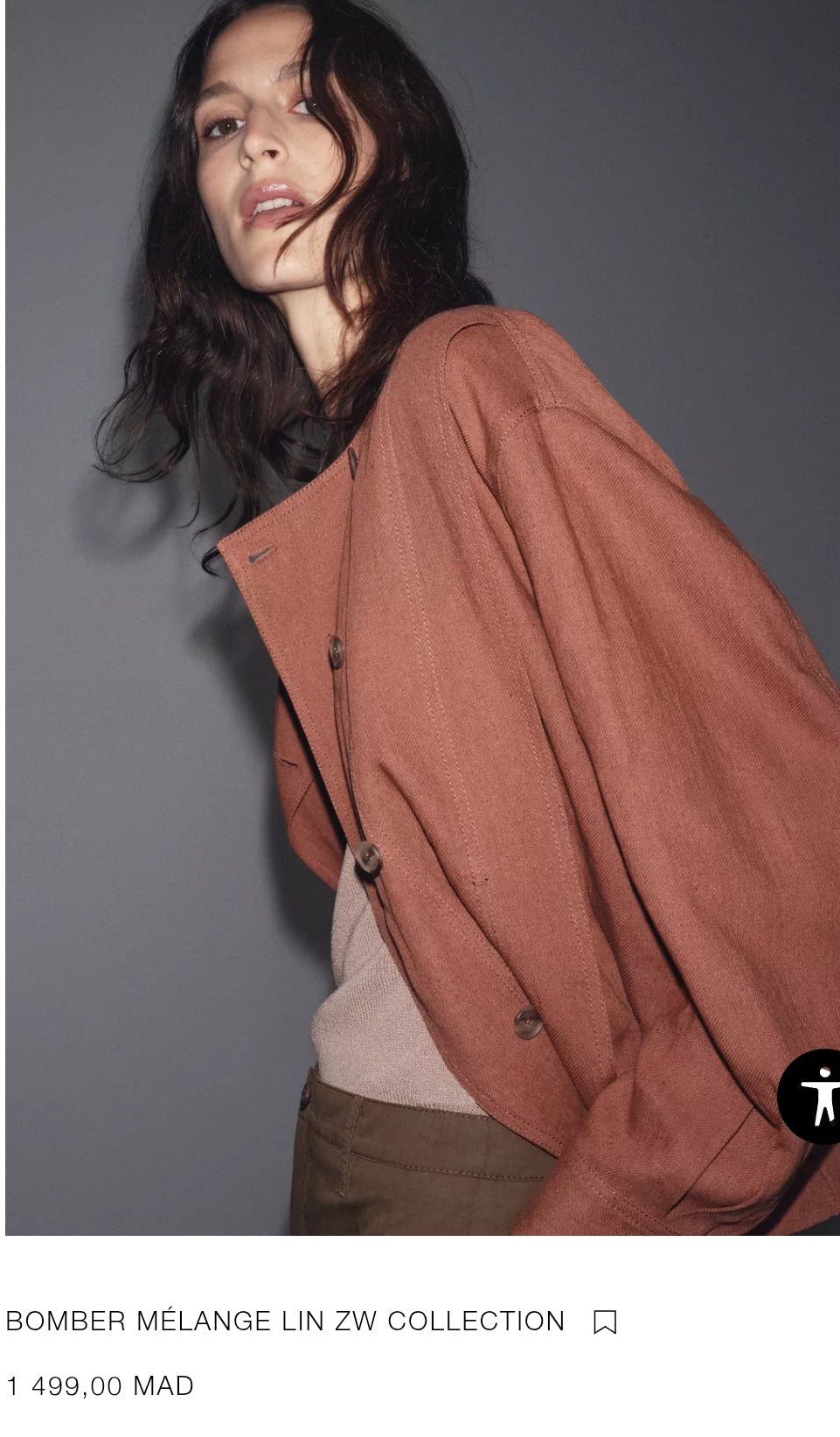 BOMBER MÉLANGE LIN ZW COLLECTION