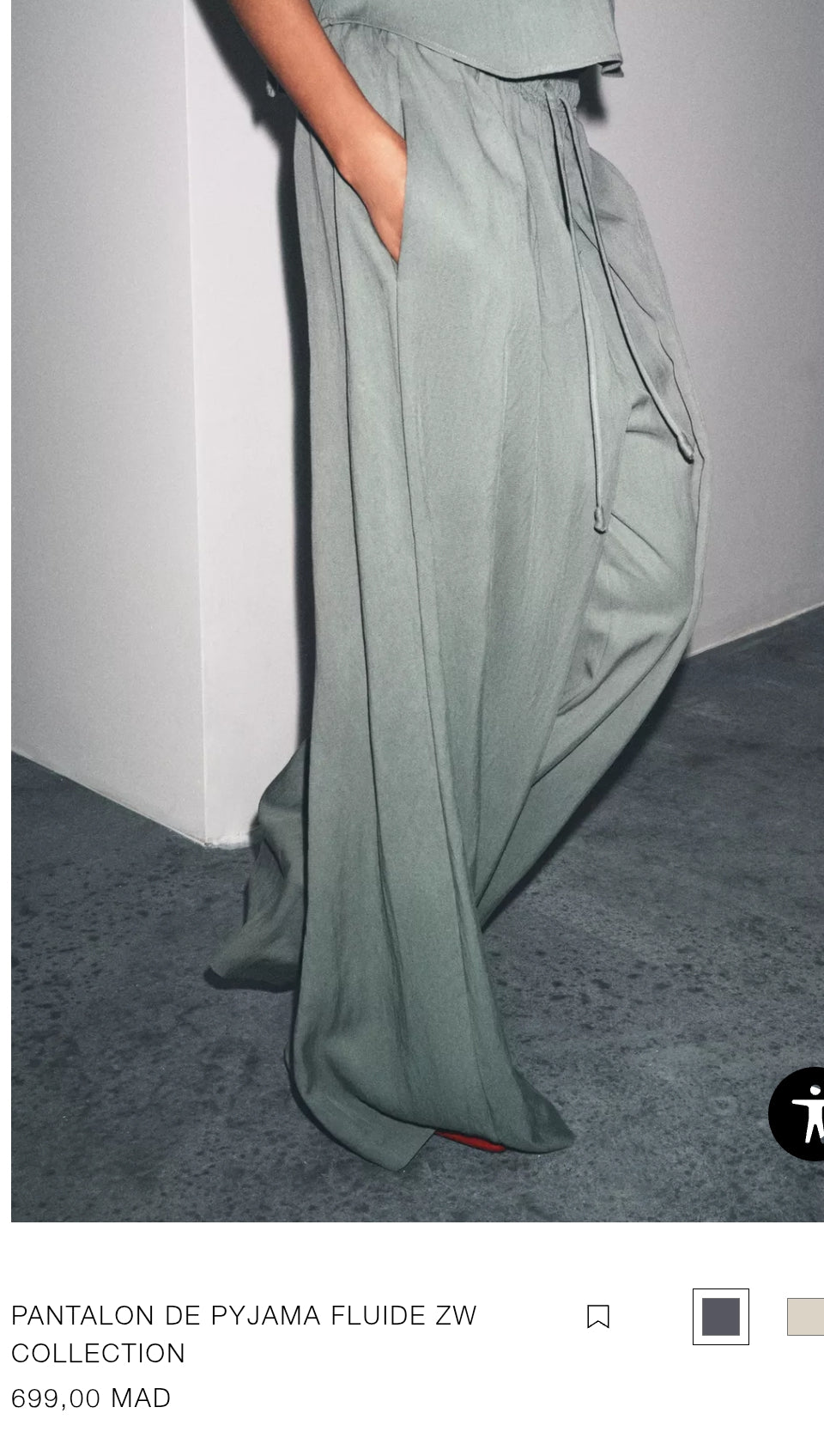 PANTALON DE PYJAMA FLUIDE ZW COLLECTION