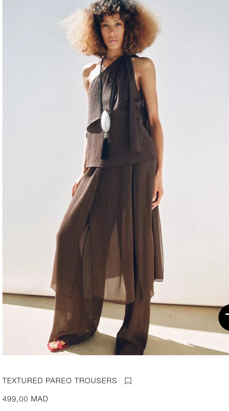 TEXTURED PAREO TROUSERS
