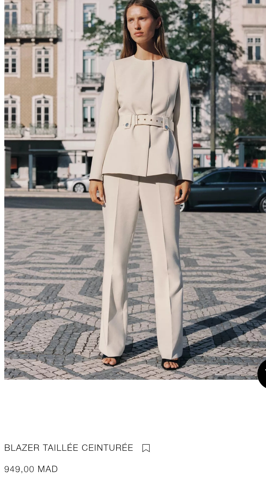 BLAZER TAILLÉE CEINTURÉE