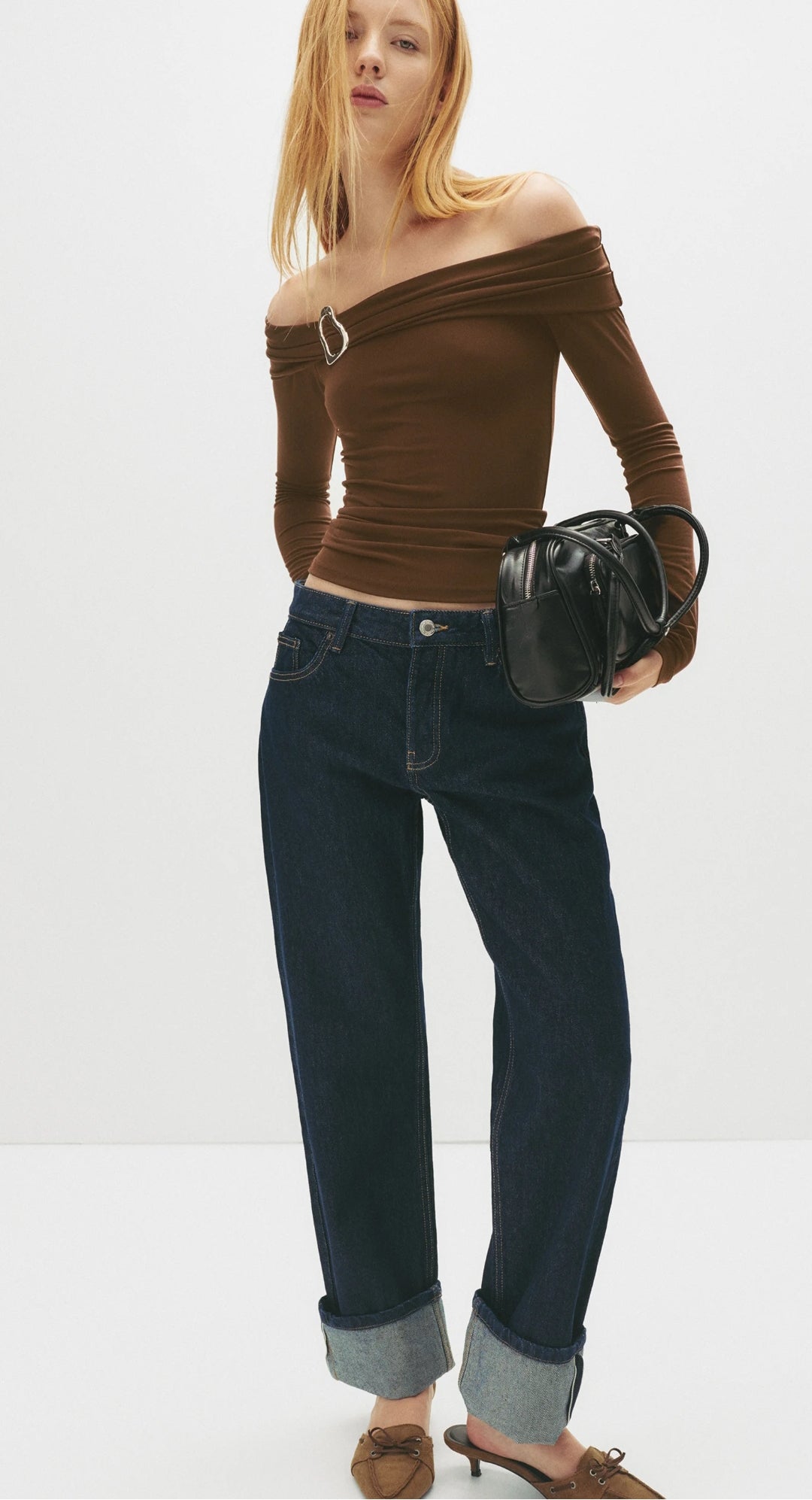 T-SHIRT Ã MANCHES LONGUES BARDOT WITH 