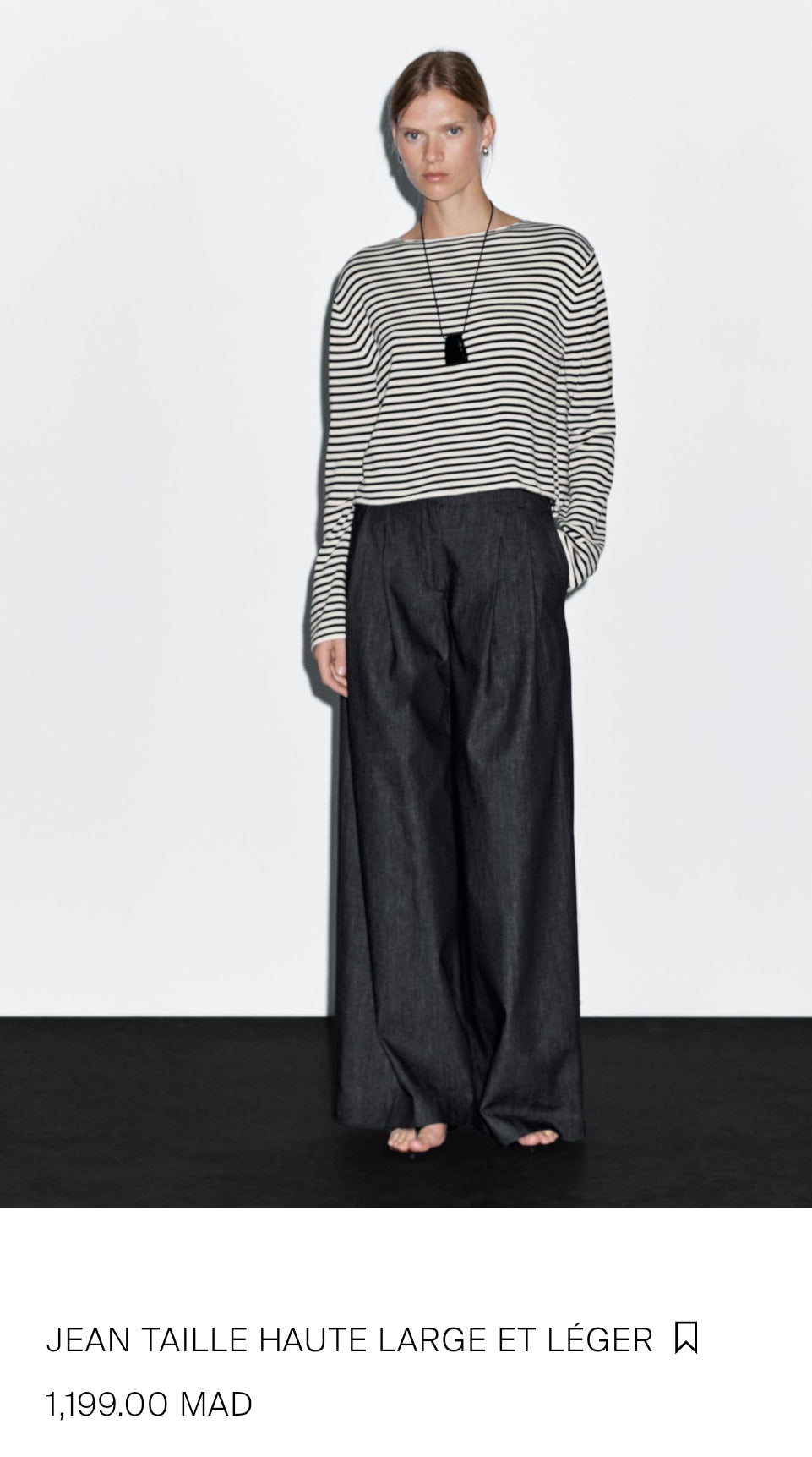 JEAN TAILLE HAUTE LARGE ET LÉGER