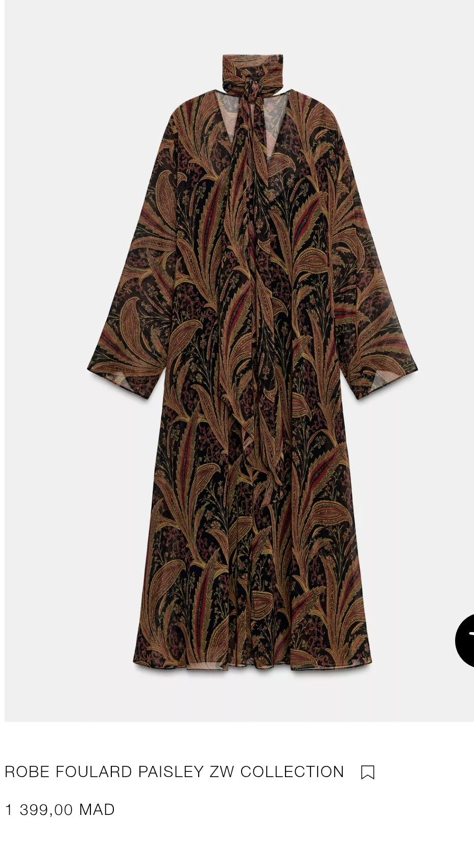 ROBE FOULARD PAISLEY ZW COLLECTION