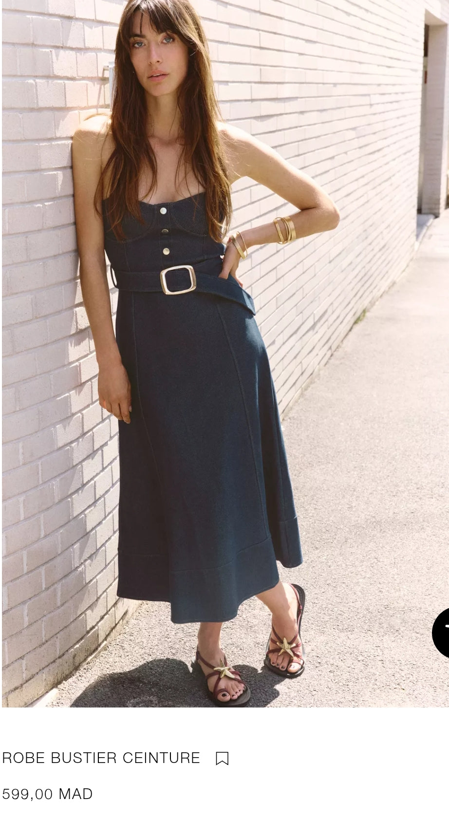 ROBE BUSTIER CEINTURE