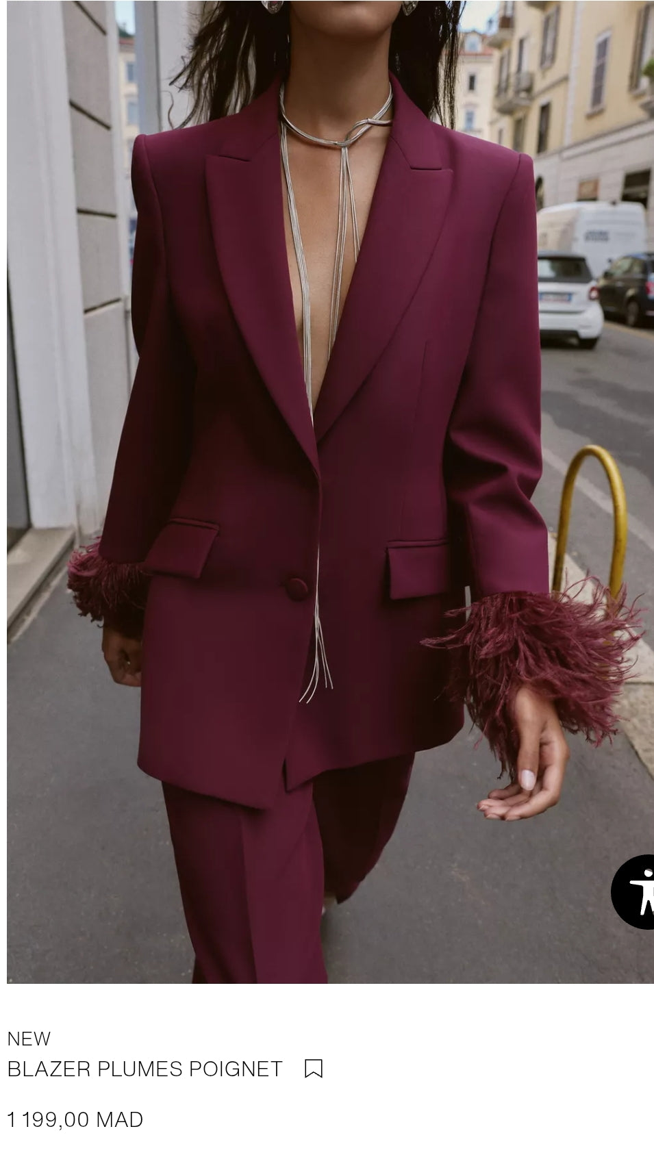 BLAZER PLUMES POIGNET | PANTALON DROIT