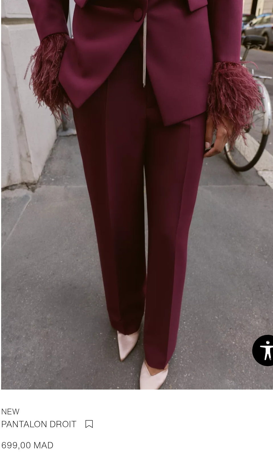 BLAZER PLUMES POIGNET | PANTALON DROIT