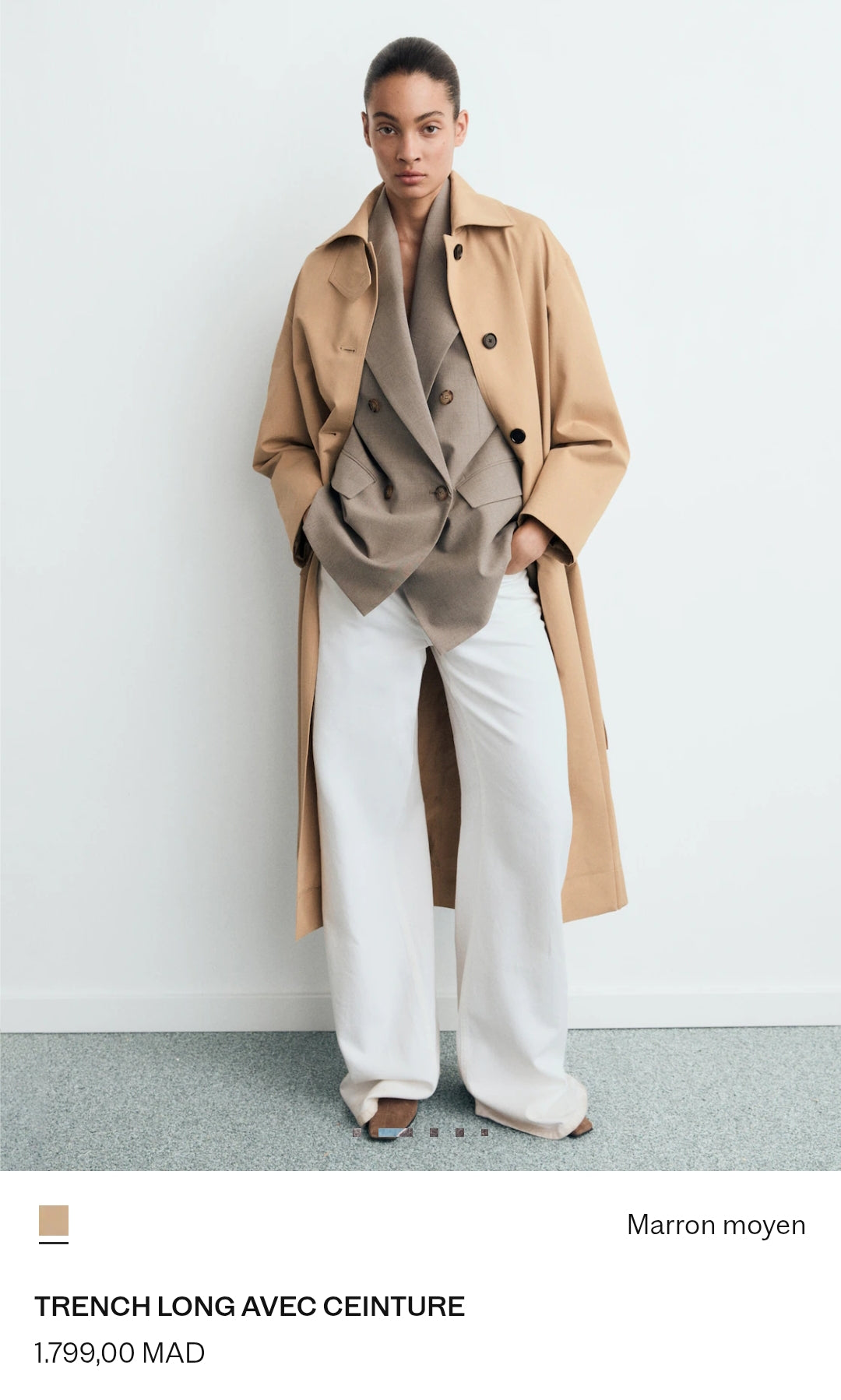 TRENCH LONG AVEC CEINTURE
