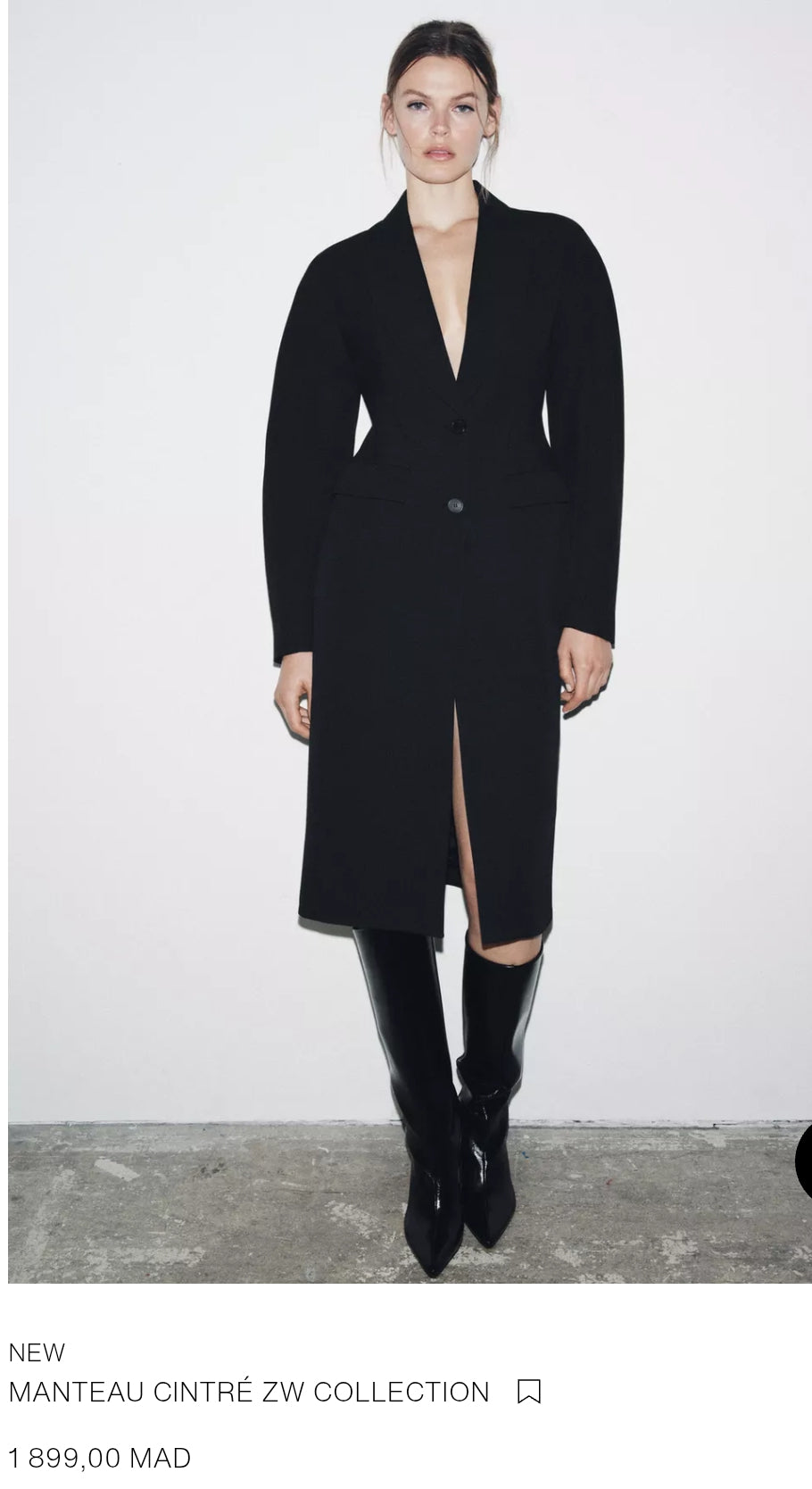 MANTEAU CINTRÉ ZW COLLECTION