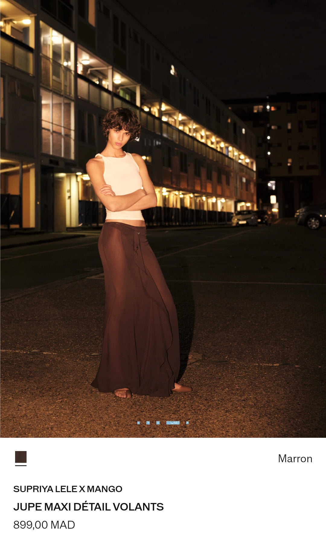 SUPRIYA LELE X MANGO JUPE MAXI DÉTAIL VOLANTS