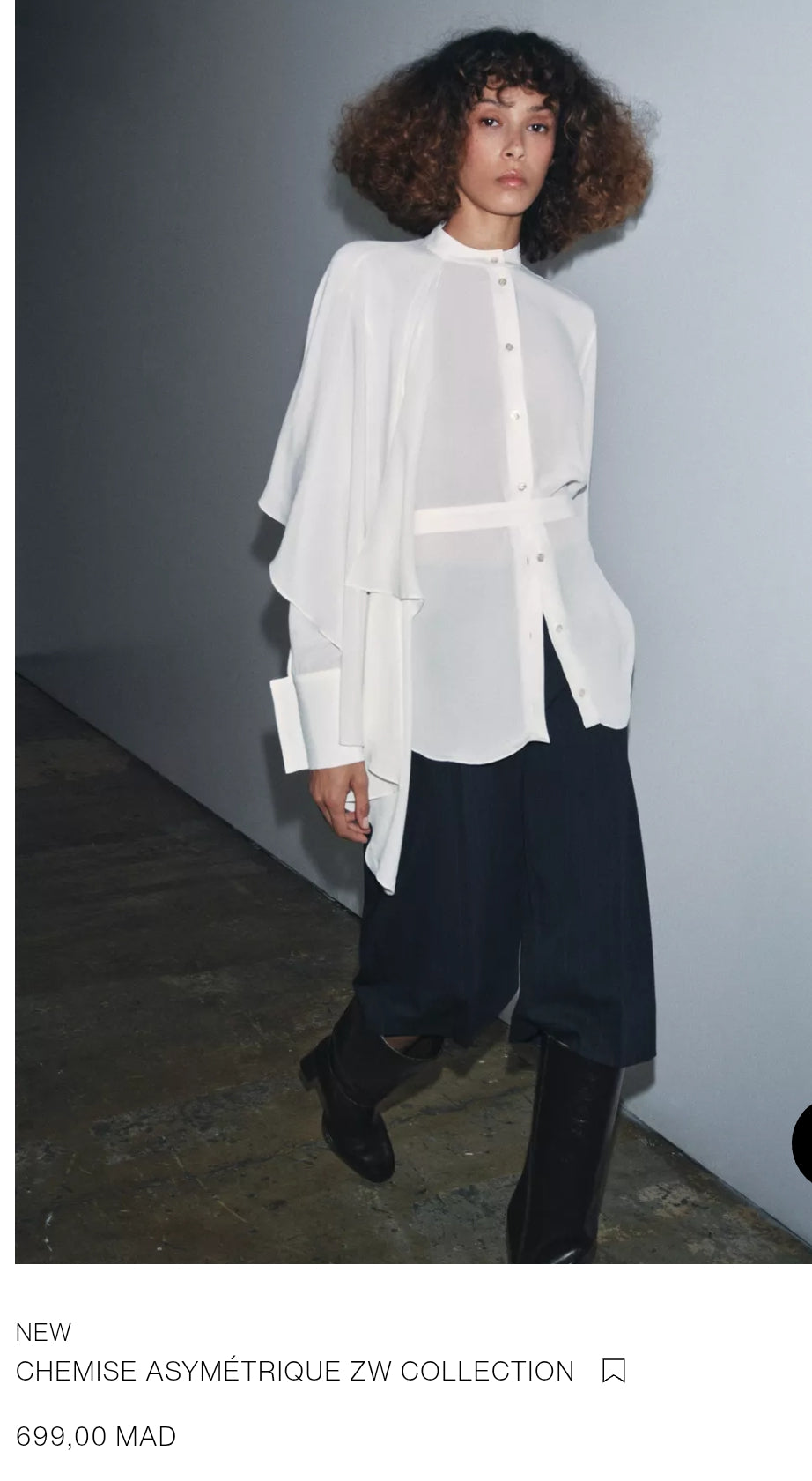 CHEMISE ASYMÉTRIQUE ZW COLLECTION