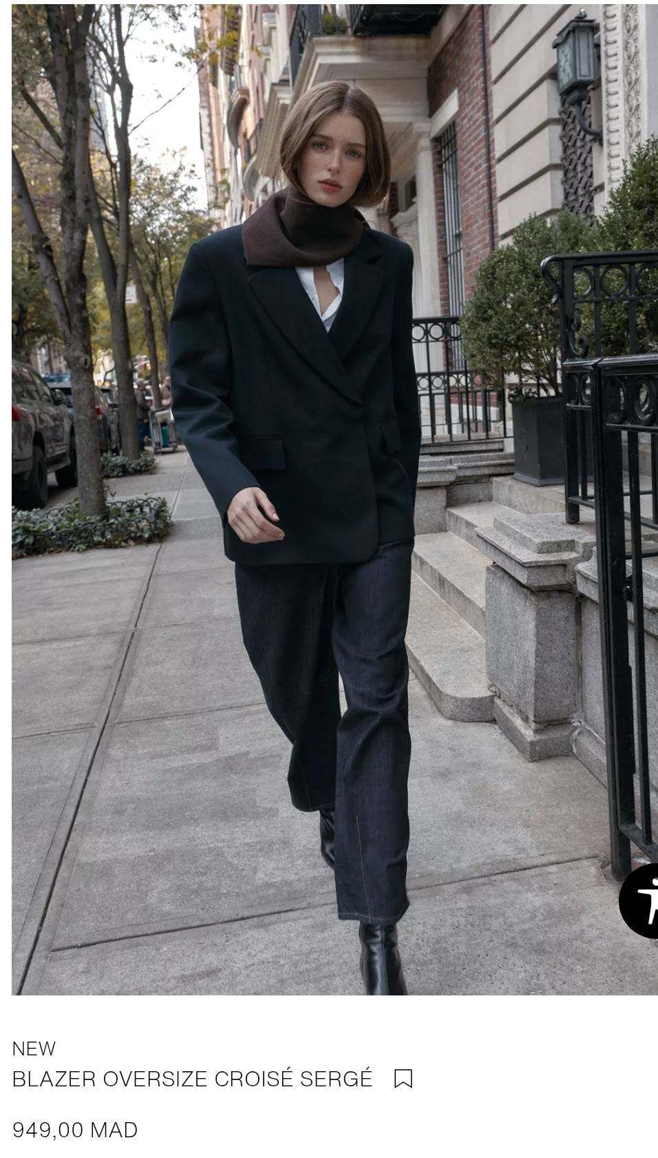 BLAZER OVERSIZE CROISÉ SERGÉ