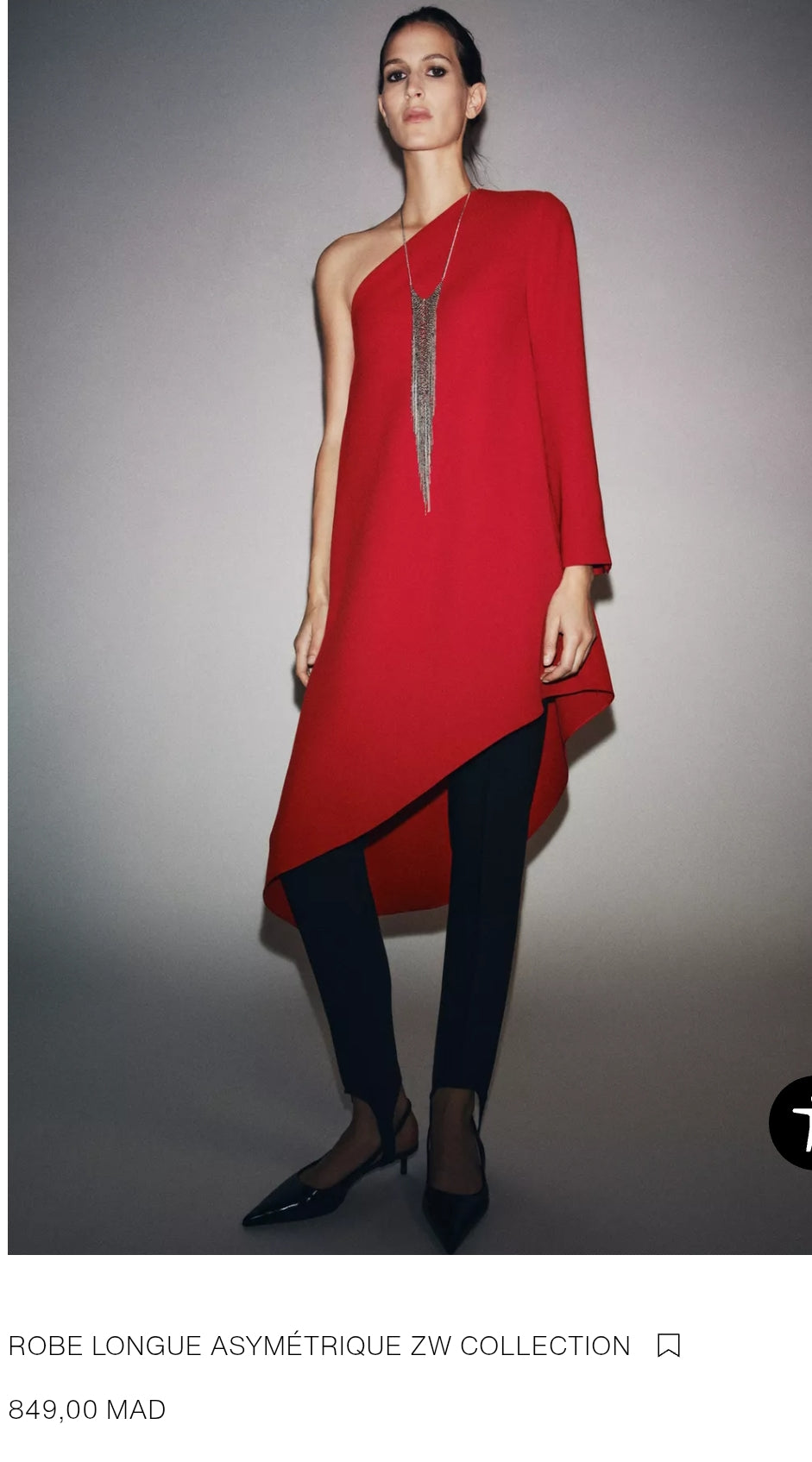 ROBE LONGUE ASYMÉTRIQUE ZW COLLECTION