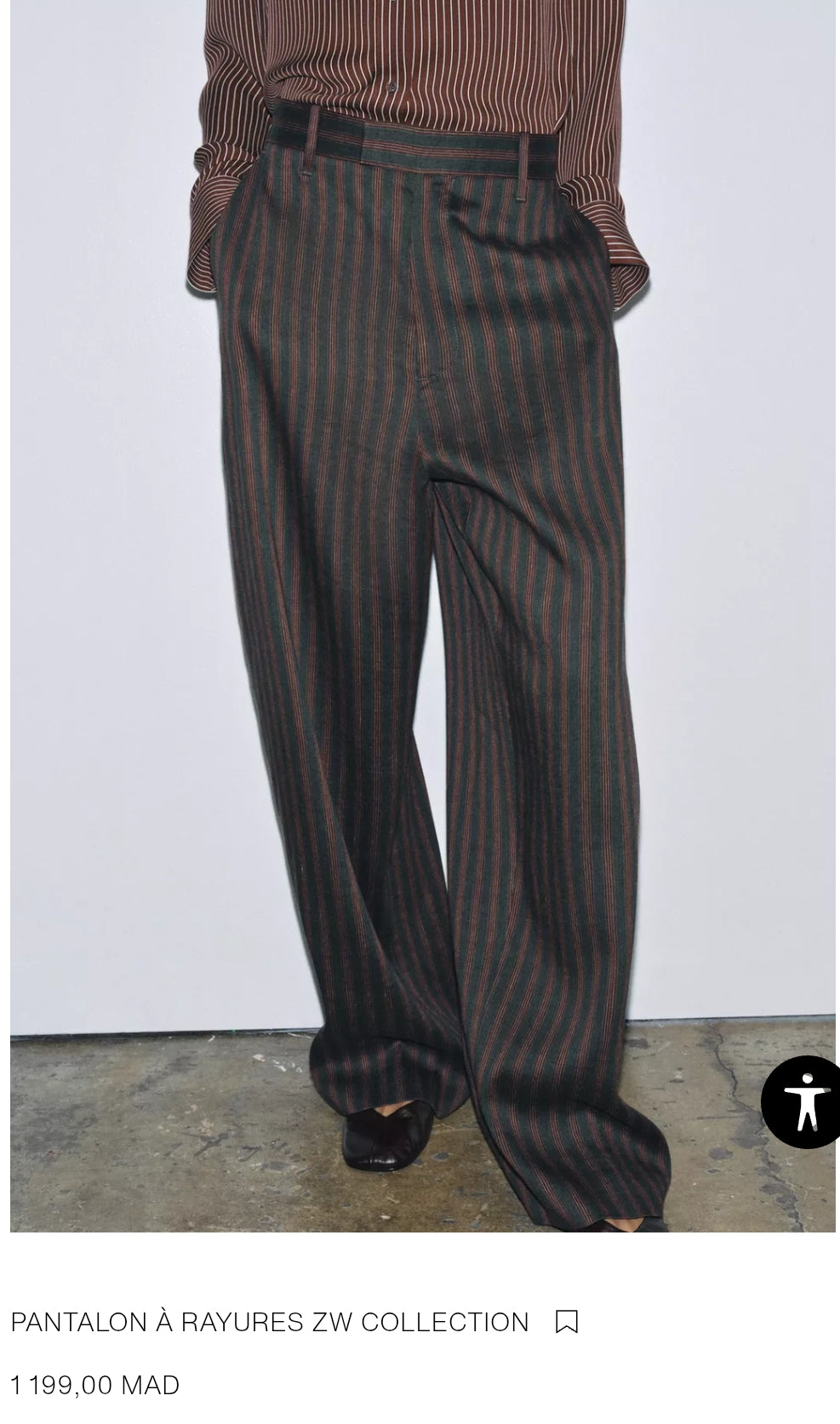 PANTALON À RAYURES ZW COLLECTION