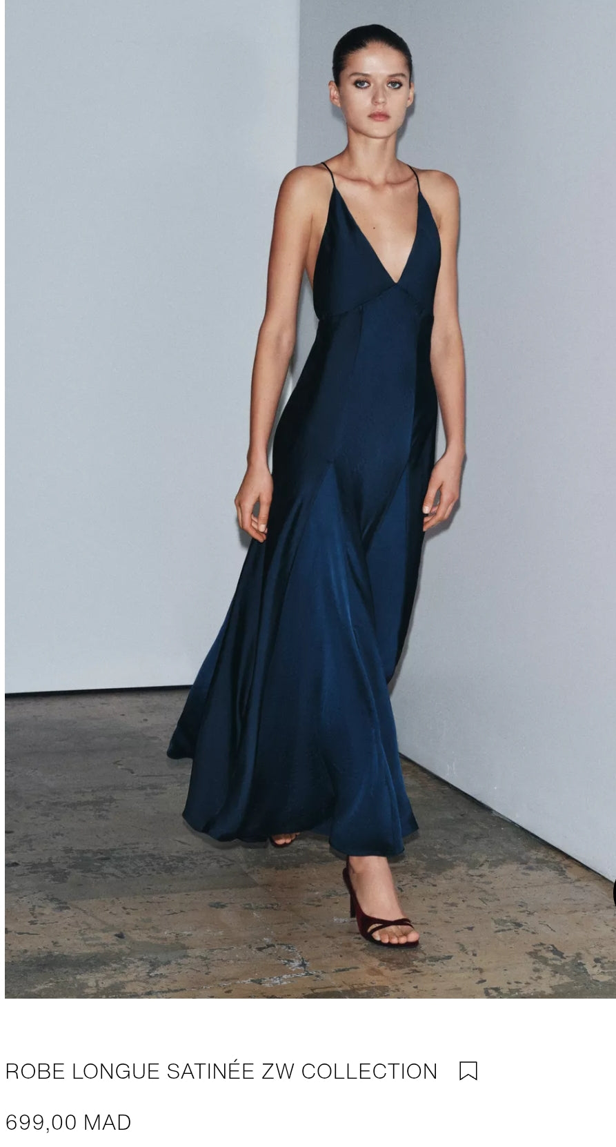 ROBE LONGUE SATINÉE ZW COLLECTION