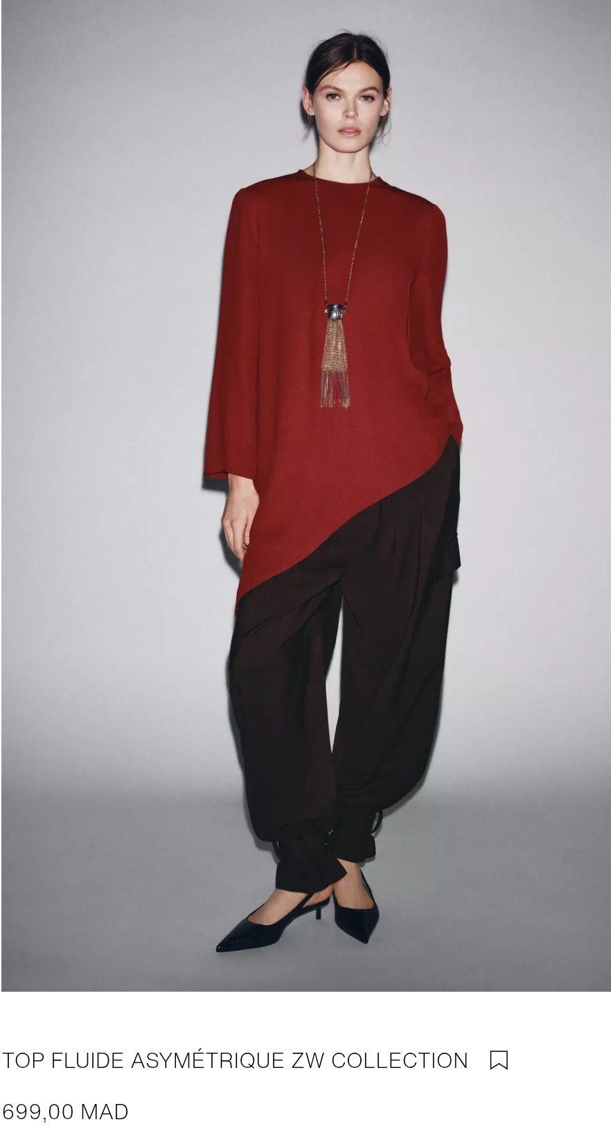 TOP FLUIDE ASYMÉTRIQUE ZW COLLECTION
