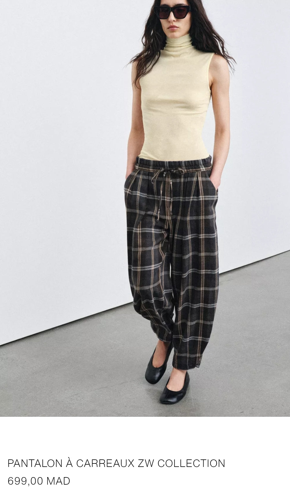 PANTALON À CARREAUX ZW COLLECTION