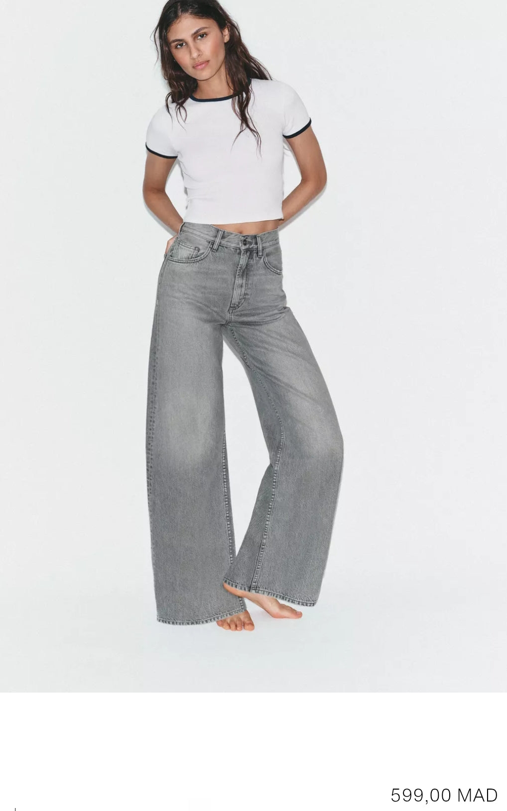 JEAN TRF EXTRA WIDE LEG TAILLE HAUTE